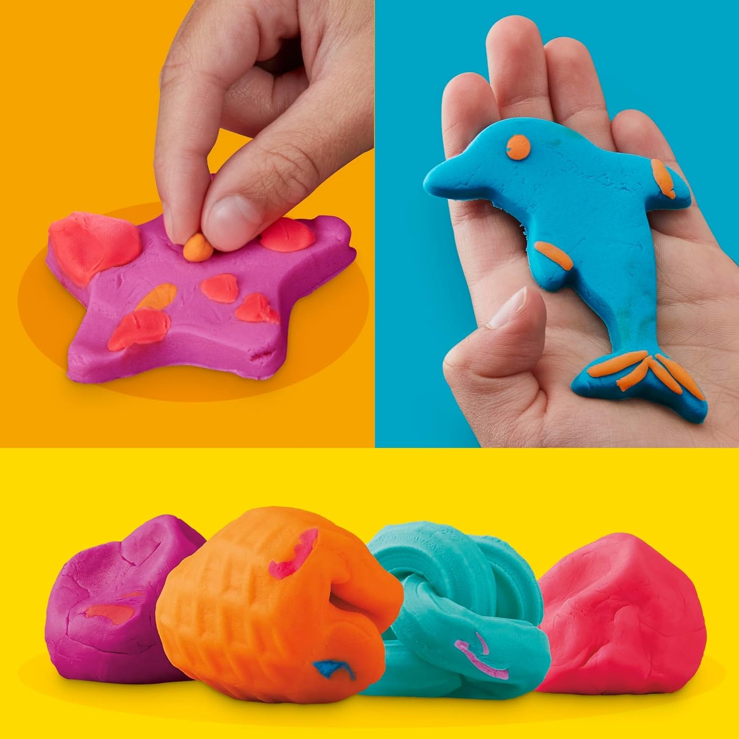 HotPlay Doh Bulk Handout 42-Pack of 1-Ounce Modeling Compound Cans, Back to School Gifts, Prizes, & Party Favors, Kids Arts & Crafts, Preschool Toys, Ages 2+ (Amazon Exclusive)