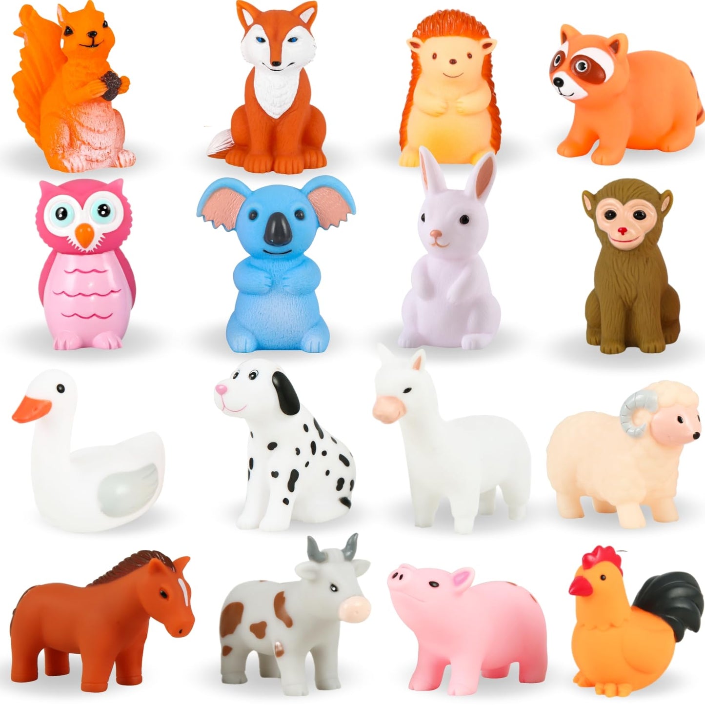 Hot XY-WQ Bath Toys No Hole, for Infants 6-12& Toddlers 1-3, No Hole Bathtub Toys (Animal Ⅱ, 8 Pcs with Mesh Bag)