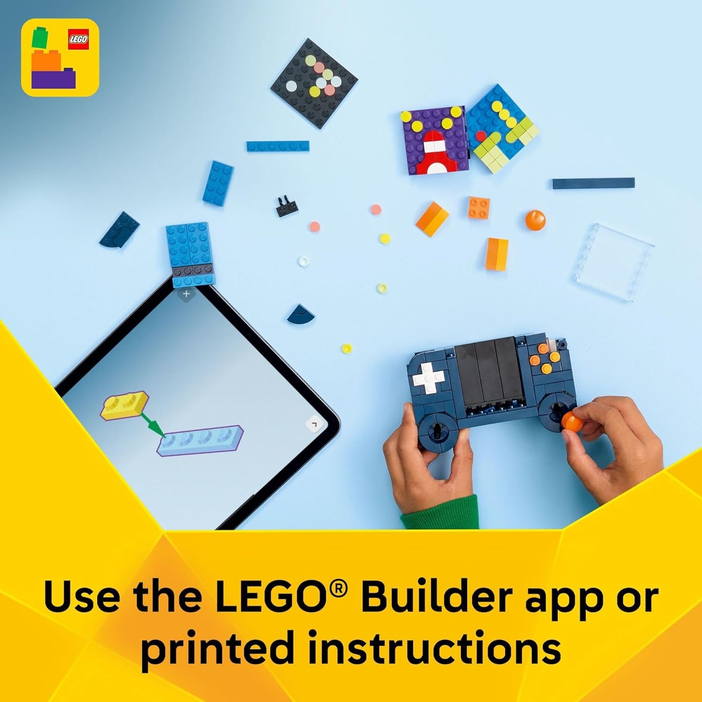 HotLEGO Creator 3 in 1 Retro Gaming Console Building Toy for Boys & Girls - Kids Build a Console, Mini Arcade Game, or Mini Computer - Gift Idea for Gaming Fans, Ages 8+ - 31380