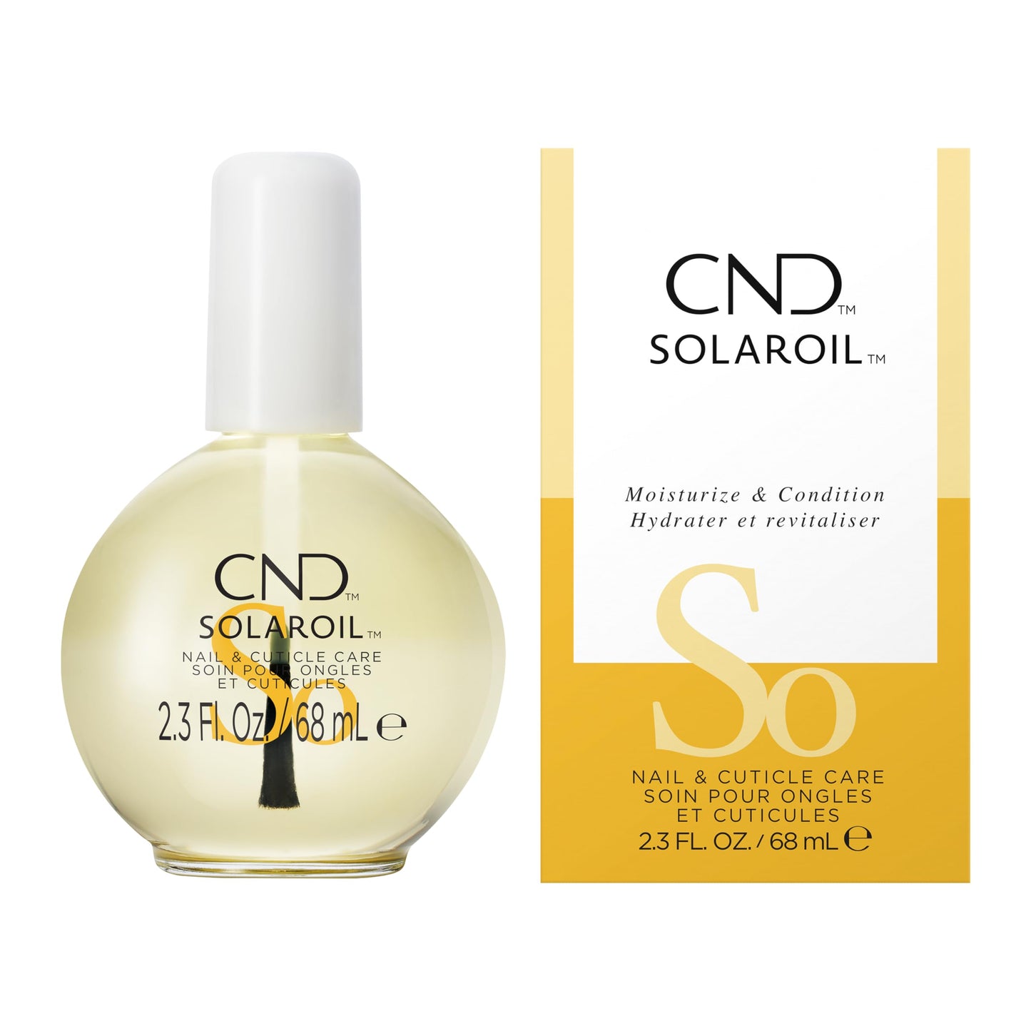 HotCND SolarOil Cuticle Oil, Natural Blend Of Jojoba, Vitamin E, Rice Bran and Sweet Almond Oils, Moisturizes and Conditions Skin (Packaging May Vary)
