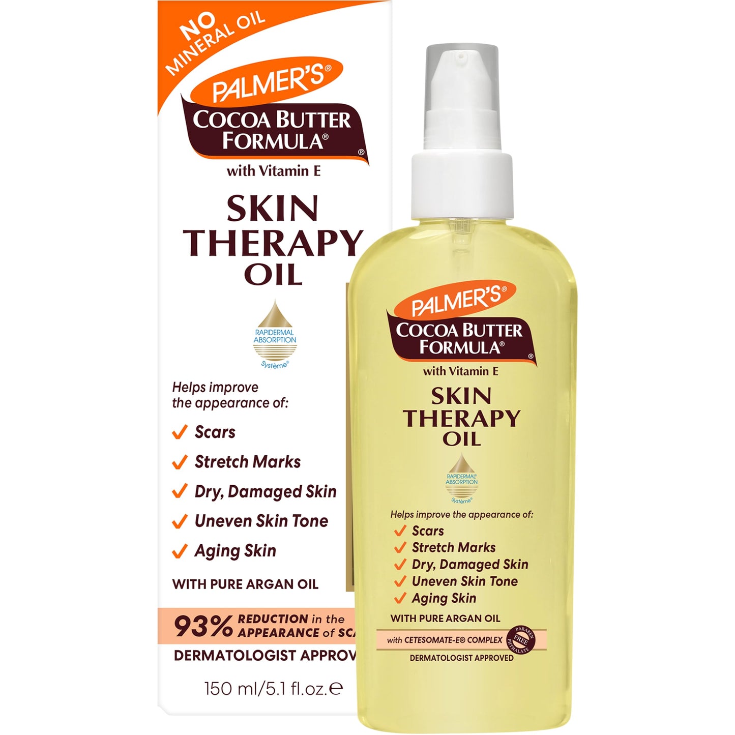 HotPalmer's Skin Therapy Body Oil, Moisturizing Cocoa Butter Formula (5.1 Oz)