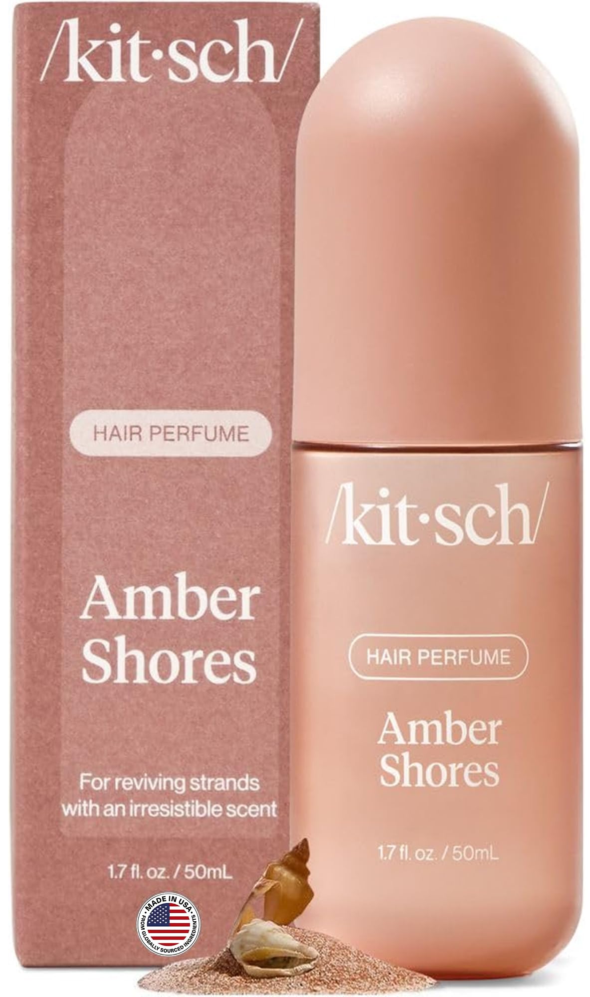 HotKitsch Hair Perfume for Women - Warm Sugar, 50mL | Clean, Deodorizing & Patented Odor-Eliminating Technology Hair Spray & Body Mist | Freshen Hair, Body & Pillows