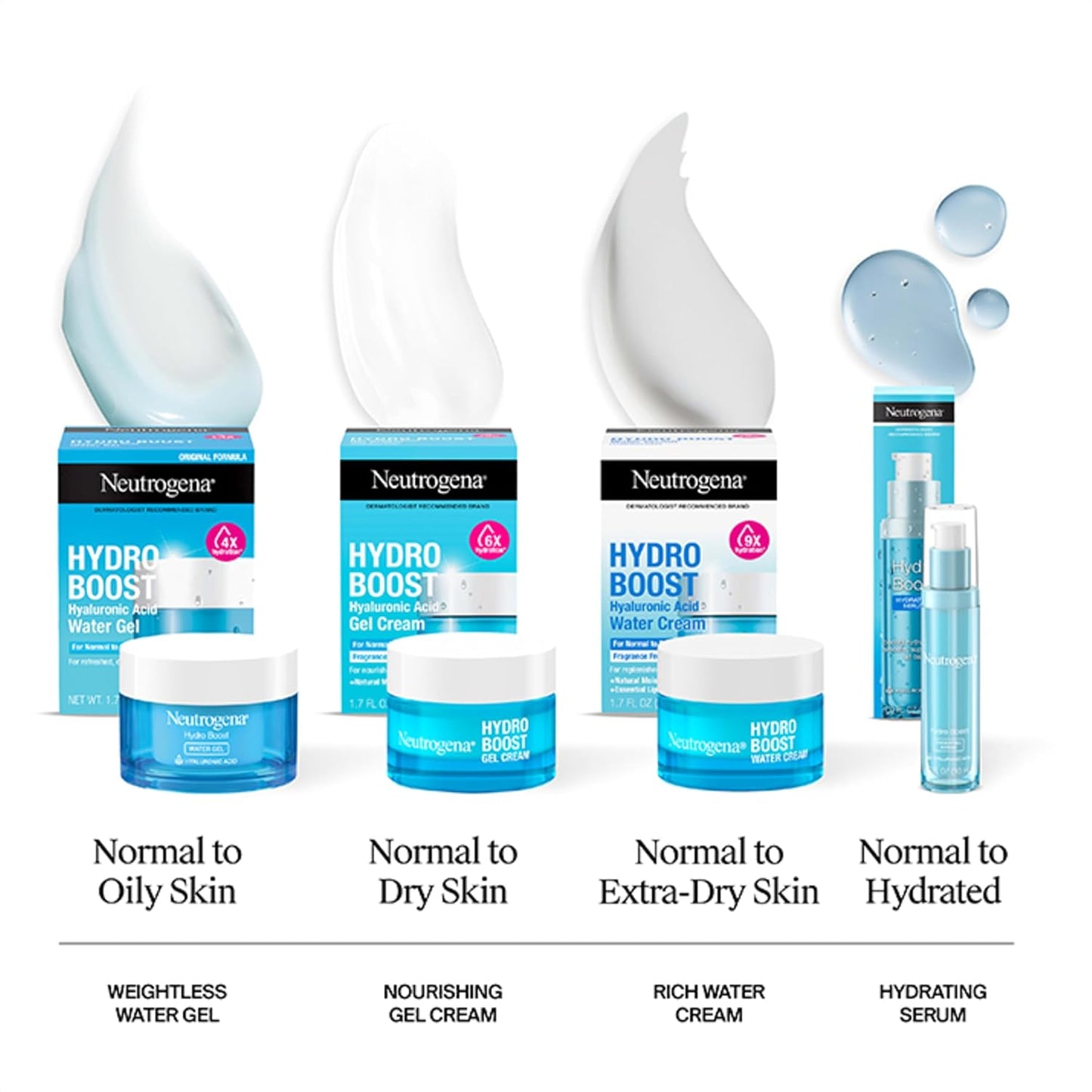 HotNeutrogena Hydro Boost Hydrating Serum for Face with Purified Hyaluronic Acid Lightweight Oil Free Non Comedogenic Moisturizing Serum for Smooth, Supple Skin, 1.0 fl oz