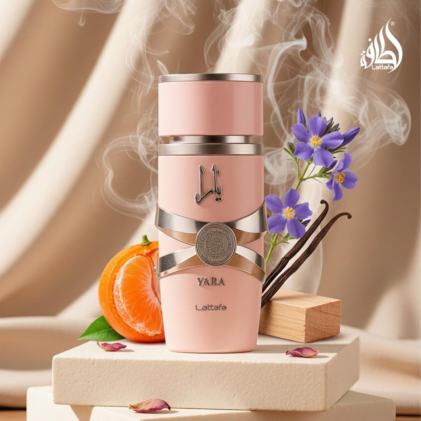 HotLattafa Yara - Vanilla, Gourmand, Fruity, Floral - Eau de Parfum Long-Lasting Fragrance for Women, 3.40 Ounce / 100 ml