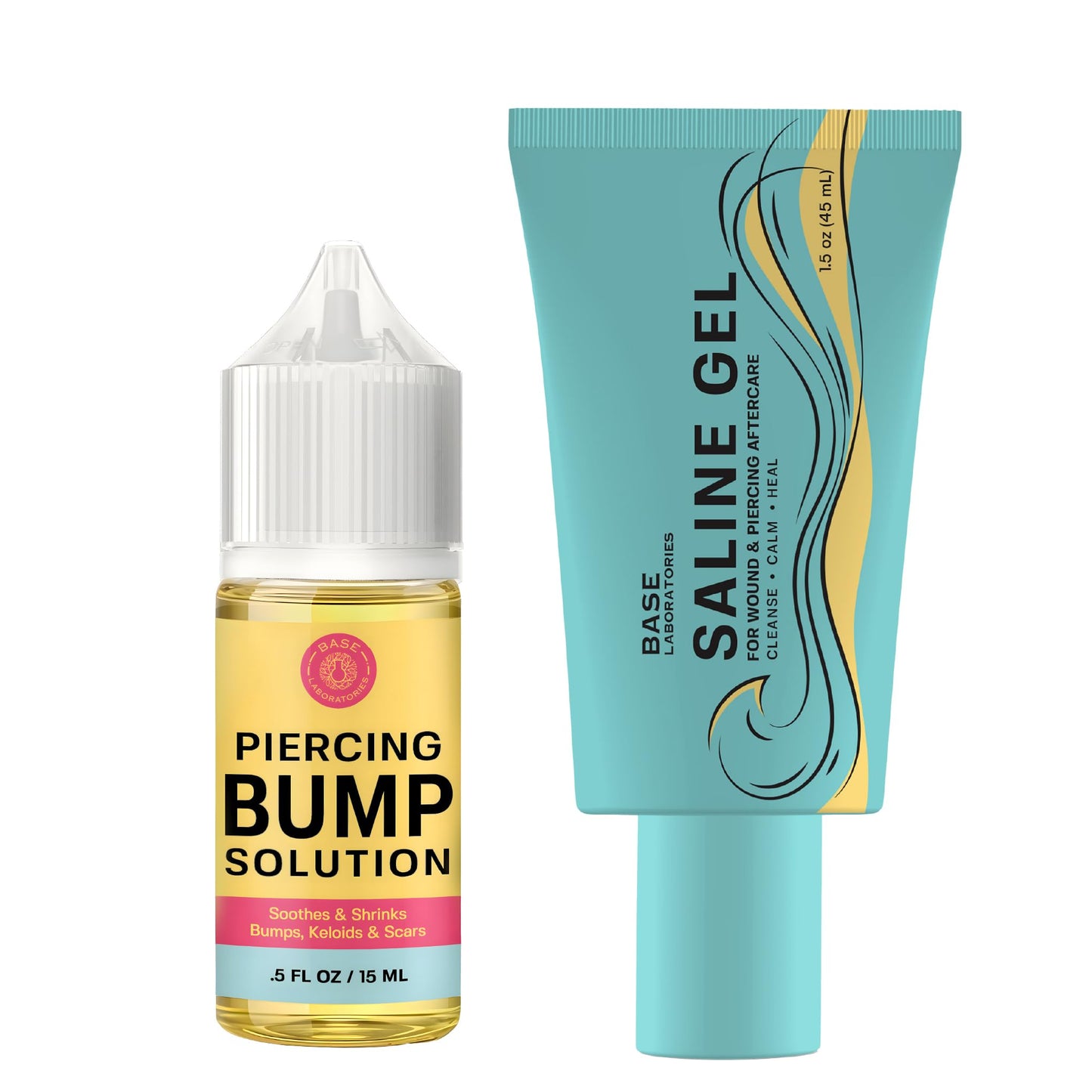 HotBASE LABORATORIES Piercing Bump Solution & Keloid Bump Removal | Soothing Piercing Aftercare for Piercing Bumps & Keloid Scar Removal | Ear & Nose Keloid Bumps Piercing Aftercare Solution Oil | 0.5 oz