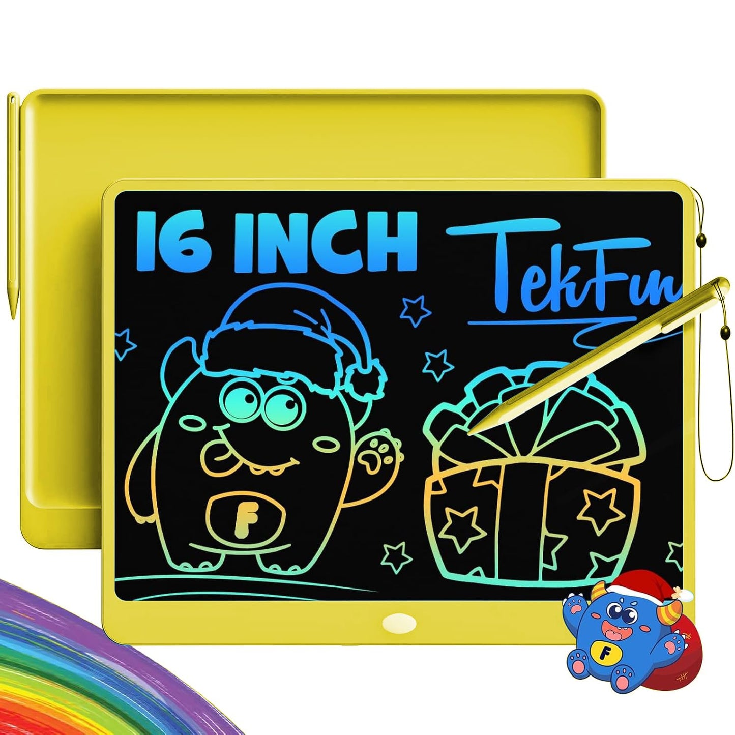 Hot TEKFUN LCD Writing Tablet for Kids, 10-inch Coloring Drawing Pad, Mess Free Doodle Board, Airplane Travel Toys for Boys and Toddlers, Road Trip Essentials, Gifts for 3 4 5 6 7 8 Year Old Girls (Pink)