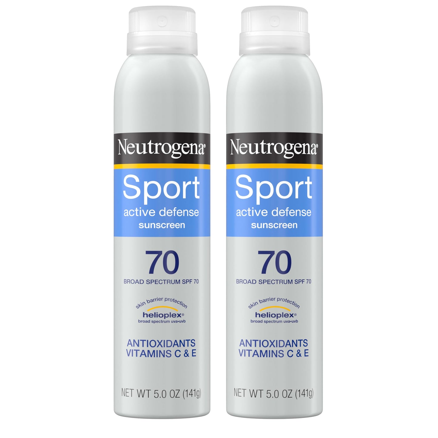 HotNeutrogena, Sport Face Sunscreen SPF 70+, Oil-Free, Sweat and Water-Resistant, Broad-Spectrum UVA/UVB, 2.5 Fl Oz