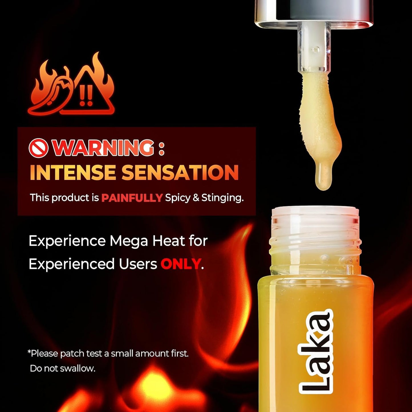 HotLaka Spicy Lip Plumper - Maximum Extra Strength (For Experienced Users) | Clear Glass-like High-Shine Lip Gloss | Lip Volumizer Serum, Non-Sticky | K-Beauty, 0.14oz