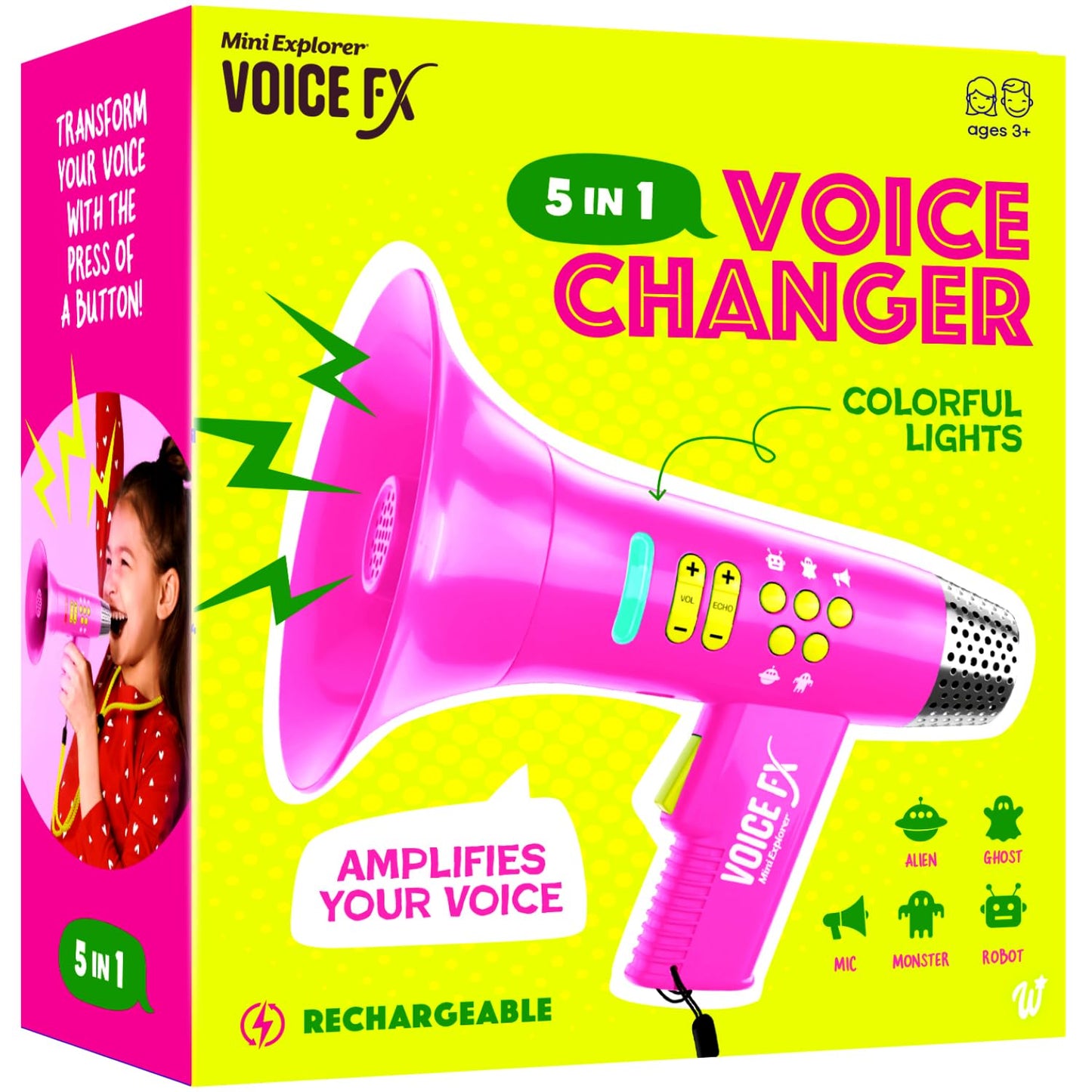 HotMini Explorer Voice Changer for Kids - Gifts for Kids - Voice Changing Device for Boys & Girls Ages 3-8+ Olds Birthday Gifts for 3, 4, 5, 7, 8 Year Old Boy - Toys Gift Ideas for Kid, Toddler