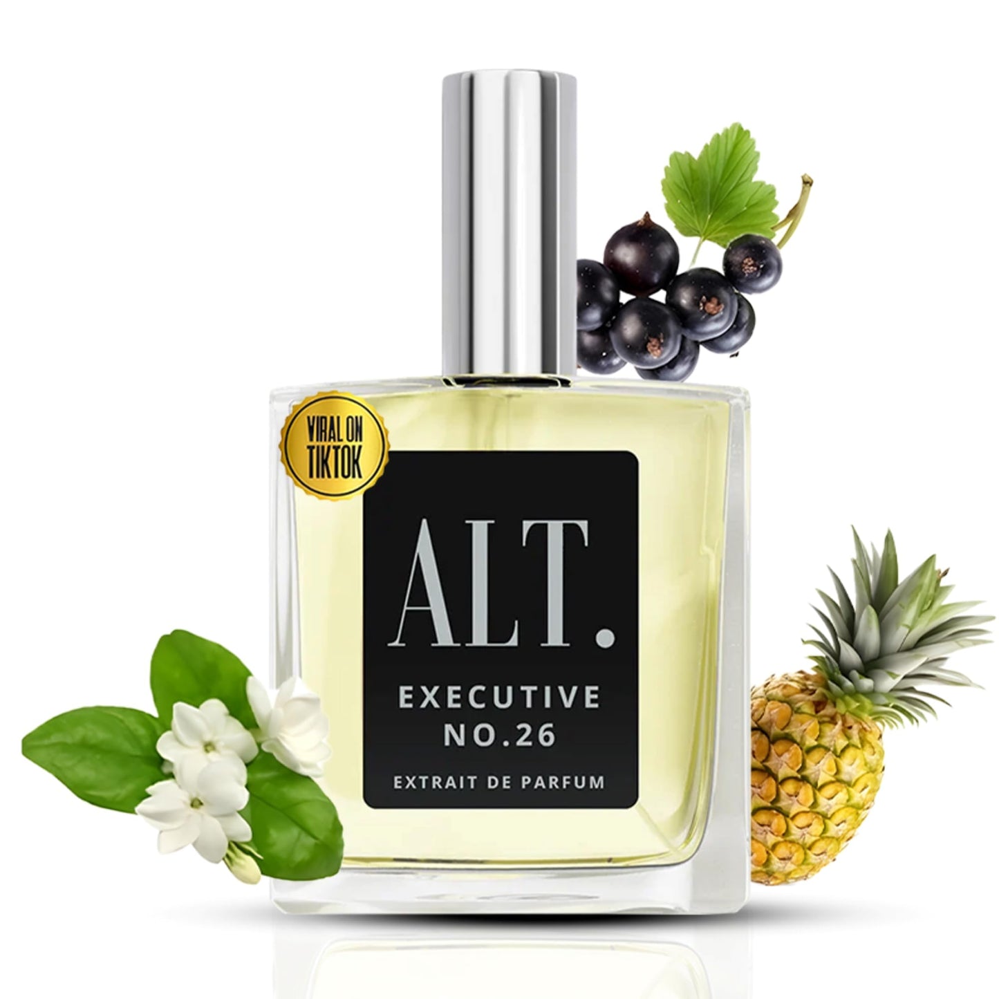 Hot ALT. FRAGRANCES Executive No. 26 - Inspired by Avntus, Perfume for Men, Extrait de Parfum, Long Lasting Woody Fruity Perfume for Men with Bergamot, Pineapple & Oakmoss, 60ml