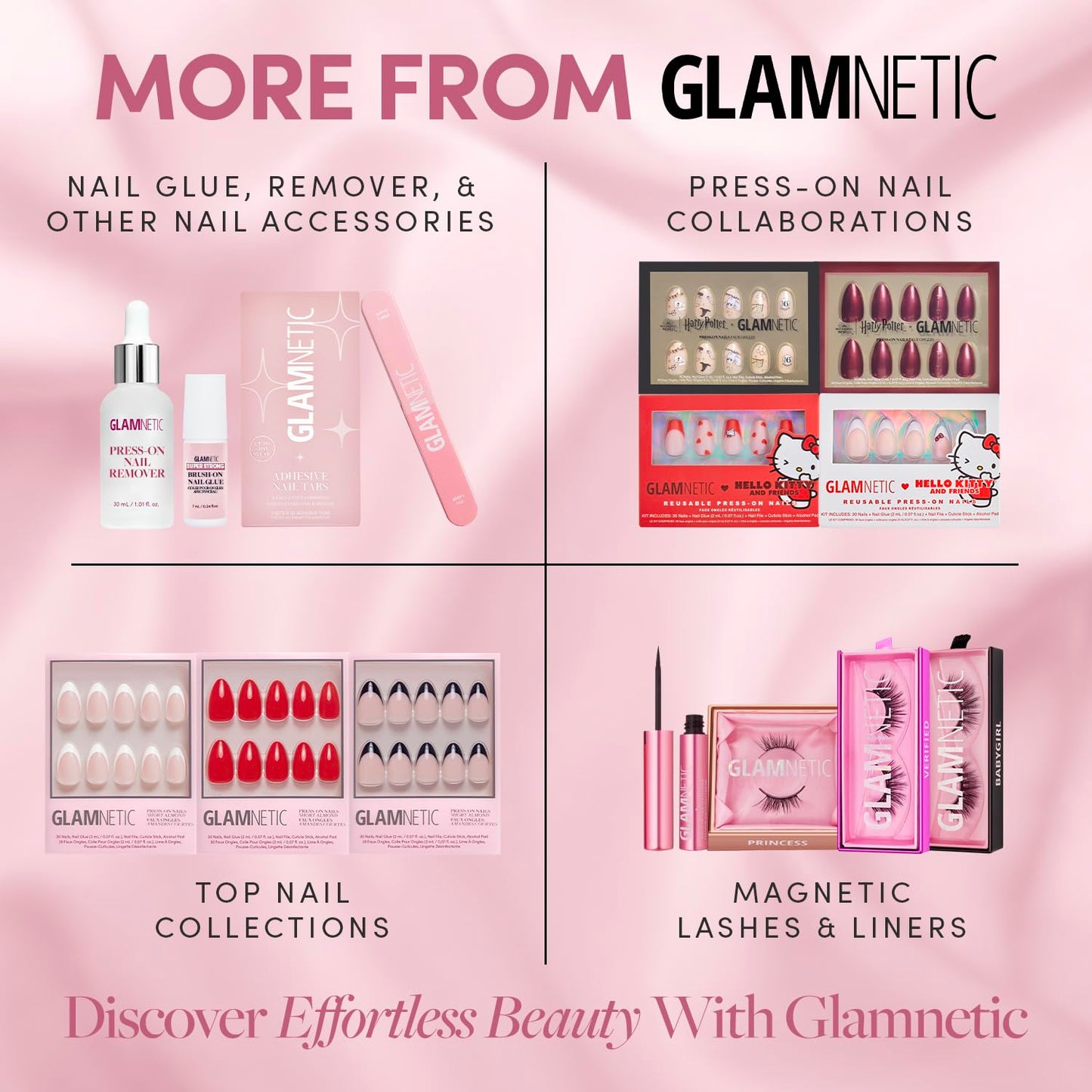HotGlamnetic Press On Nail Remover | Odorless, No Acetone, Gentle Press-On Nail Remover Serum for Fake Nails | 30 ml/1.01 fl. oz.