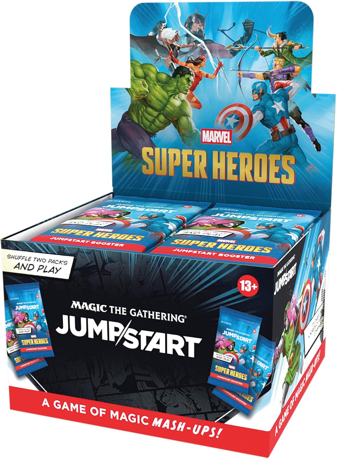 Hot Magic: The Gathering | Marvel Super Heroes Jumpstart Booster Box | 24 Packs | 2-Player Card Game