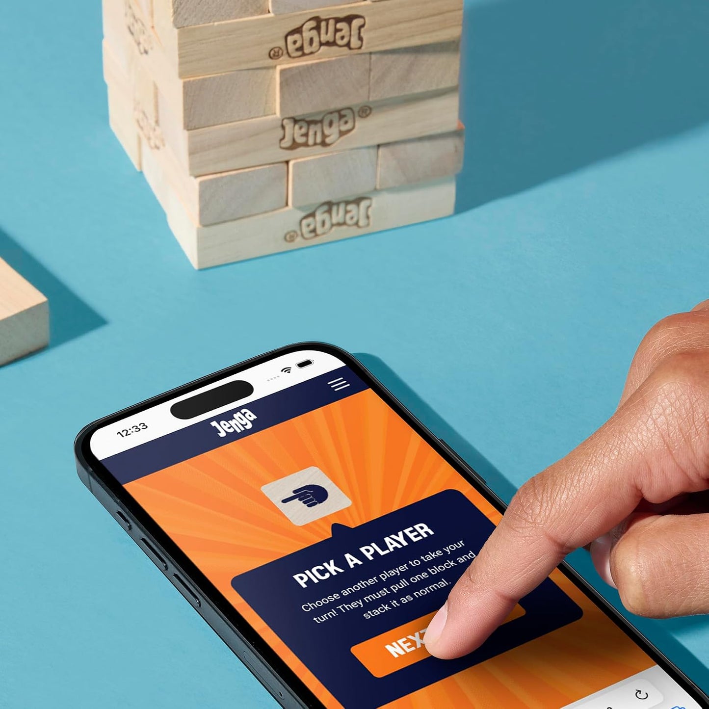 HotOfficial Hasbro Games Jenga Game | Digital Die for 6 More Ways to Play | Original Wood Block Game | Stacking Tower | Ages 6+ | 1+ Players | Party Games