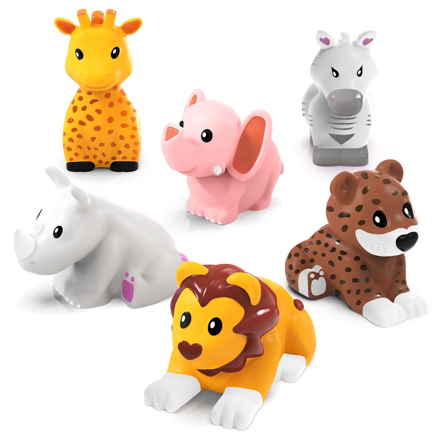 HotTub Works® Marine™ Mold Free Bath Toys, 6 Pack | Sealed, No Hole Bath Toys Design Keeps Moisture Out | Soft, Squeezable & Float on Water | Easy-Grip Baby & Toddler Bath Toy Set | Great Baby Pool Toys