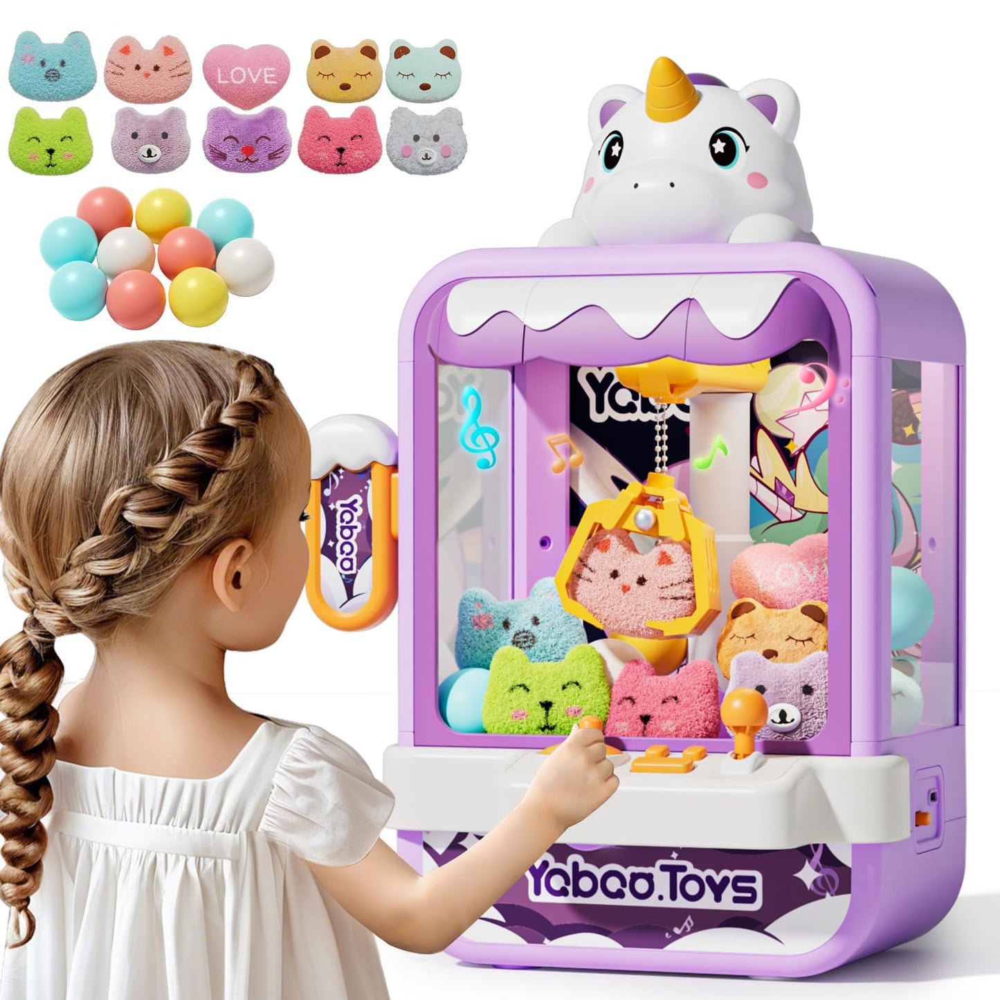 Hot Vanvimen Claw Machine for Kids Girl, Vending Machines Toys for Girls 4 5 6 7 8, Unicorns Girls Toys Age 6-8 4-5, Arcades Game Party Toy Age 6-7,Ideas Birthday Gifts for Girl 4 5 6 9 Year Old