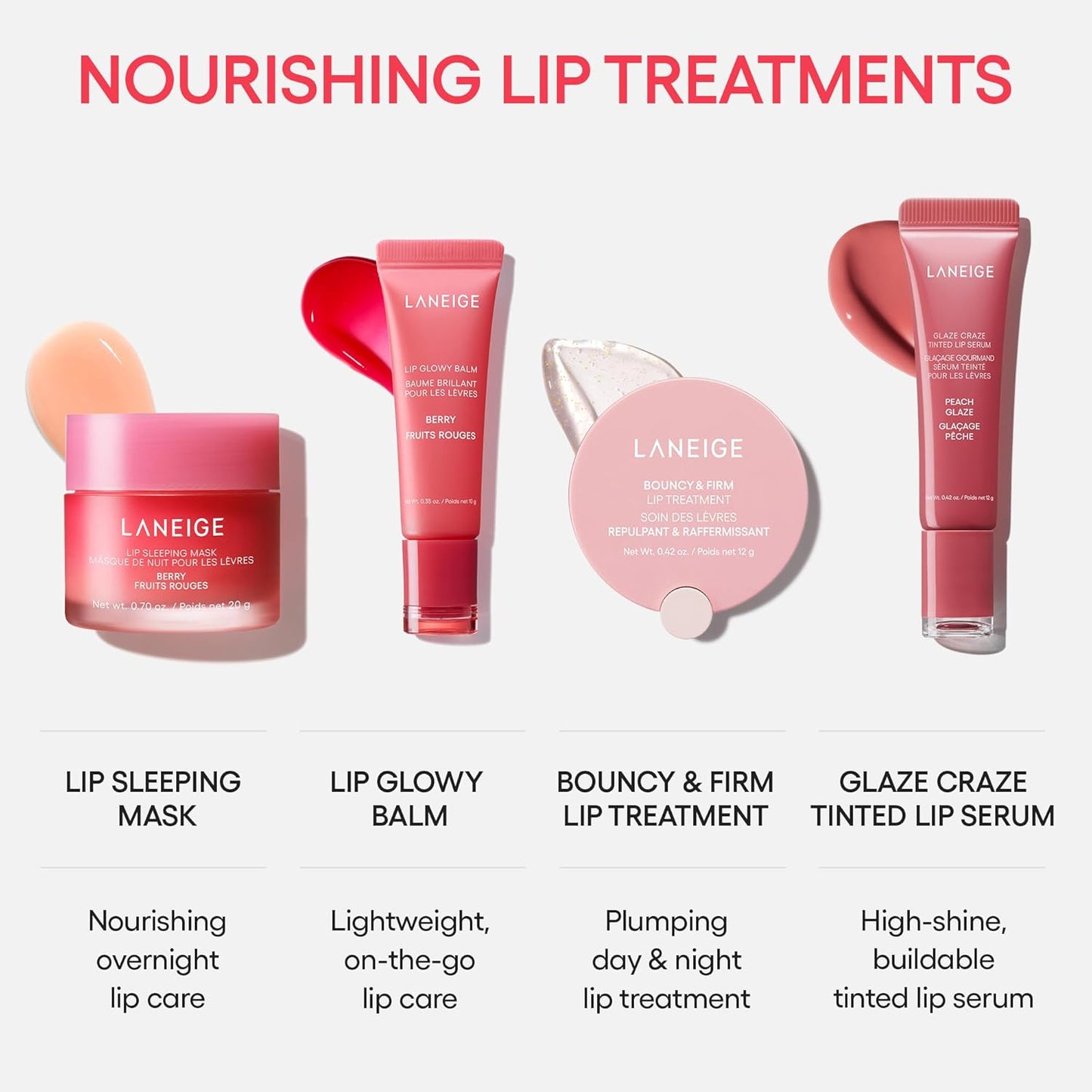 HotGlaze Craze Tinted Lip Serum, Strawberry Sprinkles: Hydrating Serum for Glossy,Nourished Lips