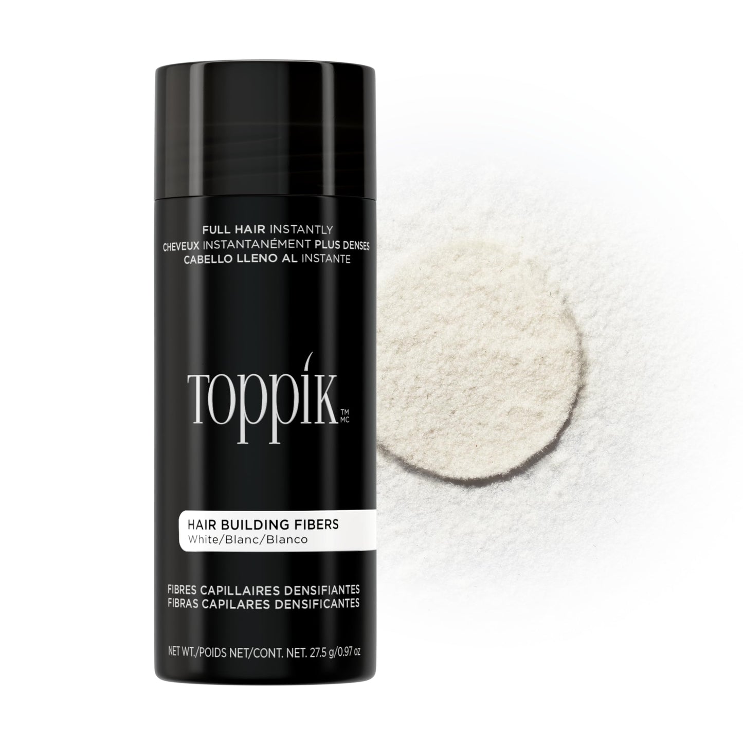 HotToppik Hair Building Fibers, Fill In Fine or Thinning Hair Instantly Thicker, Fuller Looking Hair 9 Shades,4 size options