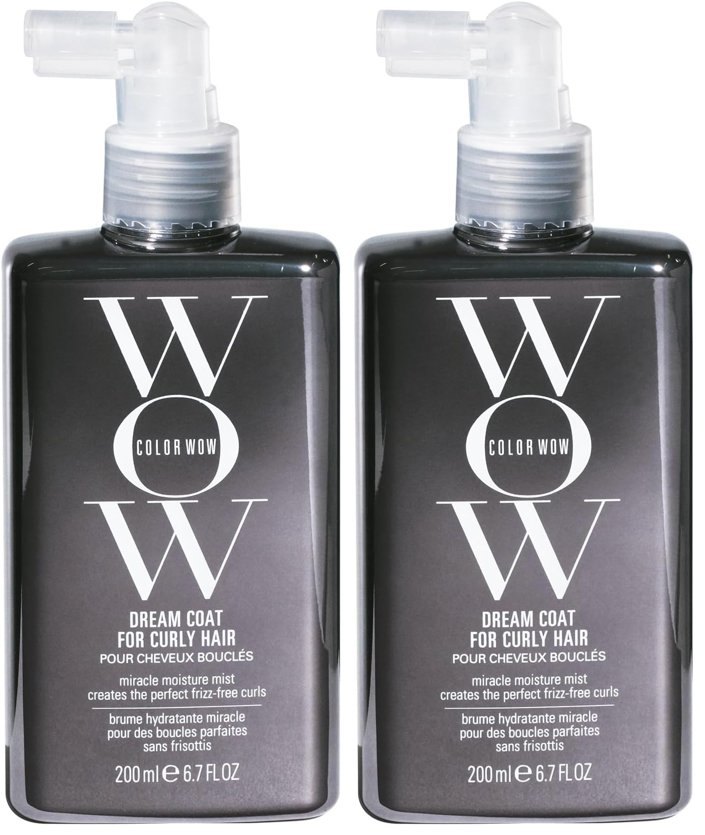 HotCOLOR WOW Dream Coat for Curly Hair, Moisture-Boosting Anti-Frizz Spray for Defined Curls