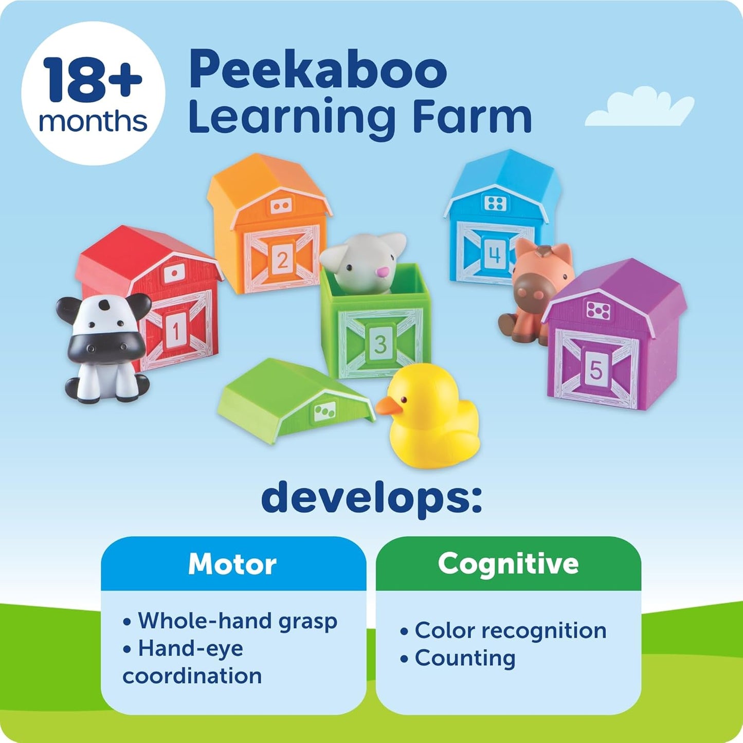 HotLearning Resources Peekaboo Learning Farm