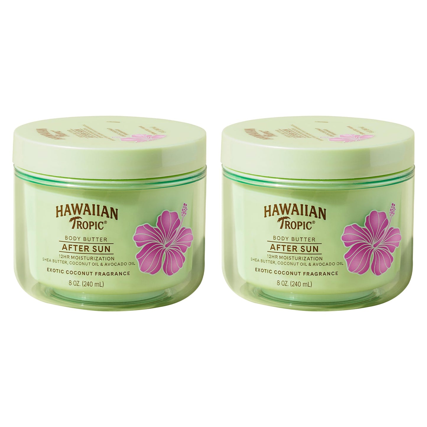 HotHawaiian Tropic After Sun Body Butter with Coconut Oil, 8 oz, After Sun Lotion, After Sun Moisturizer, Coconut Body Butter, After Sun Care, After Sun Skin Care, 8 oz