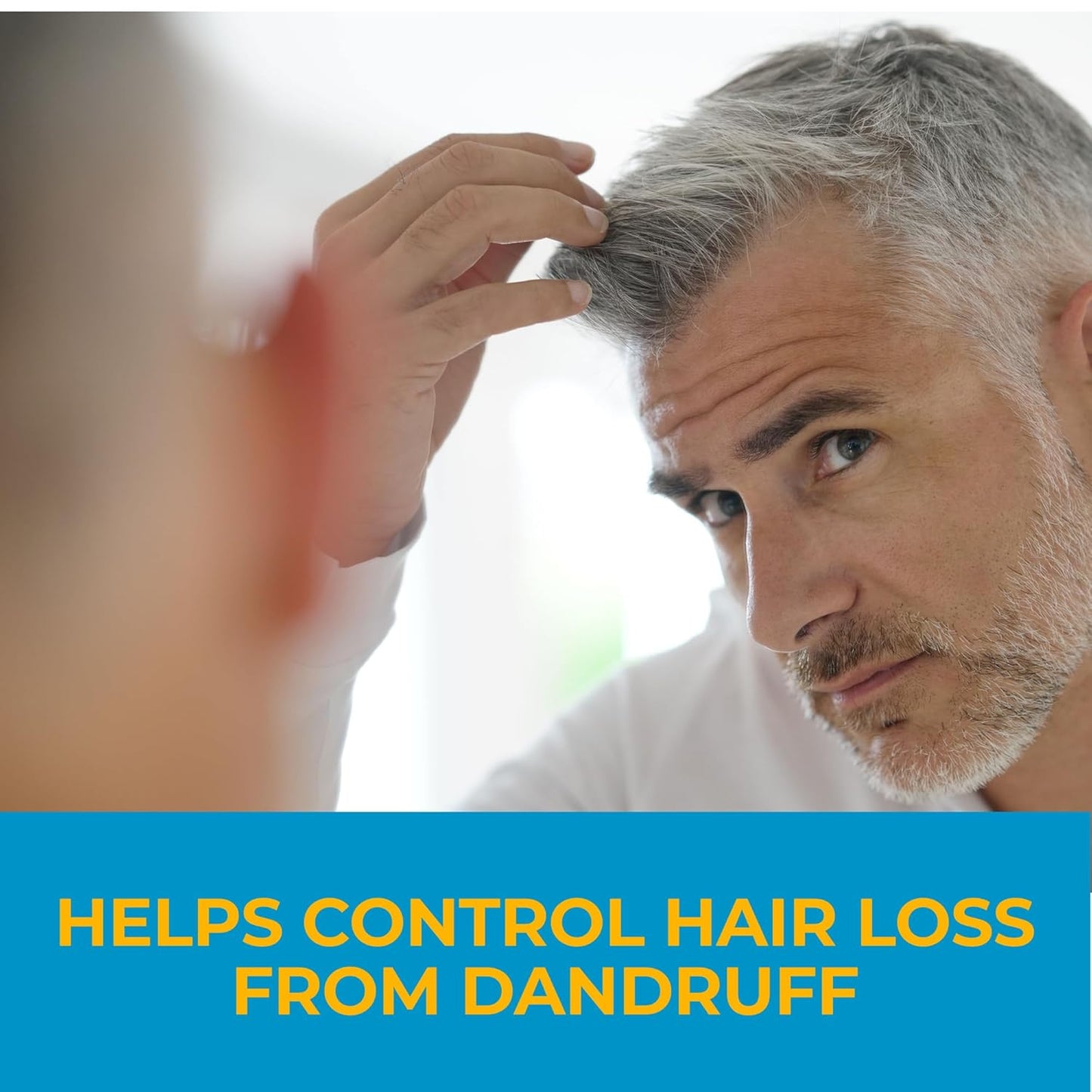 HotNizoral Anti-Dandruff Shampoo with 1% Ketoconazole, Fresh Scent, 7 Fl Oz