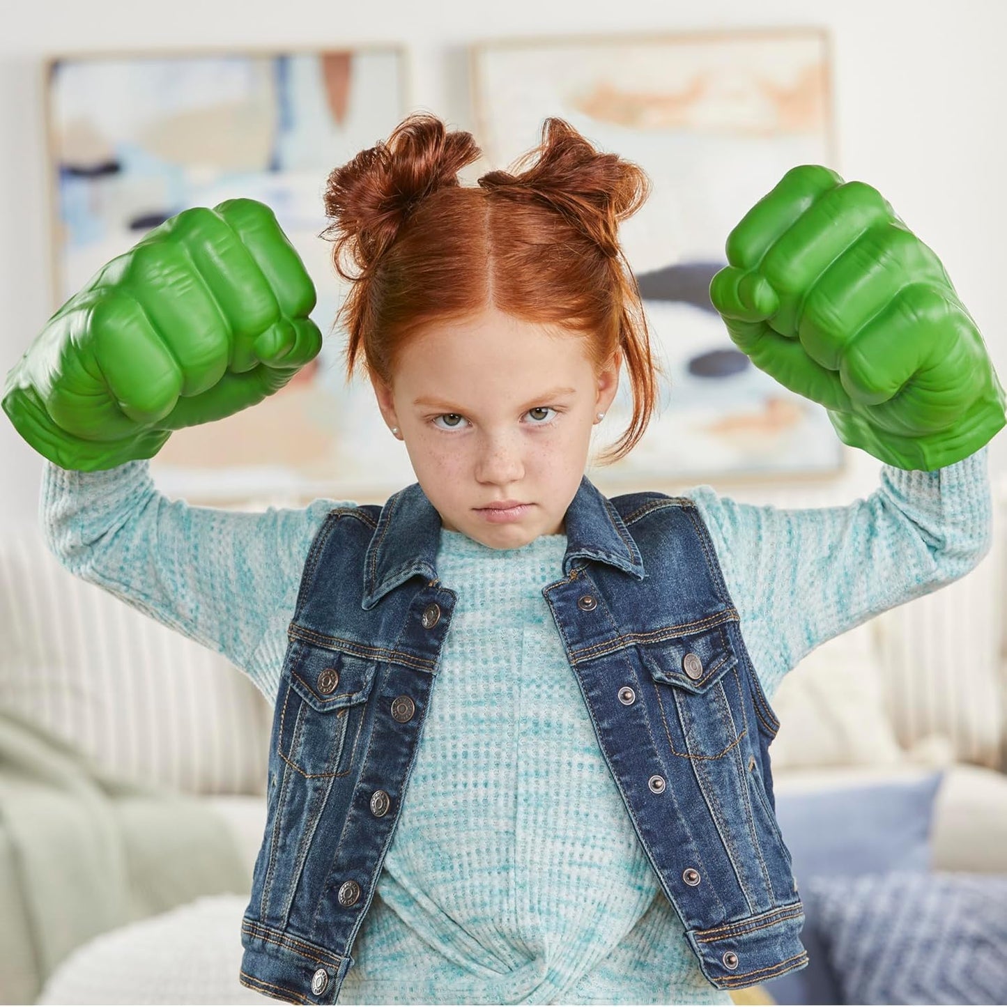 Hot Marvel Hulk Gamma Smash Fists, Soft Foam Role Play Toy, Avengers Super Hero Toys for Kids Ages 5 and Up