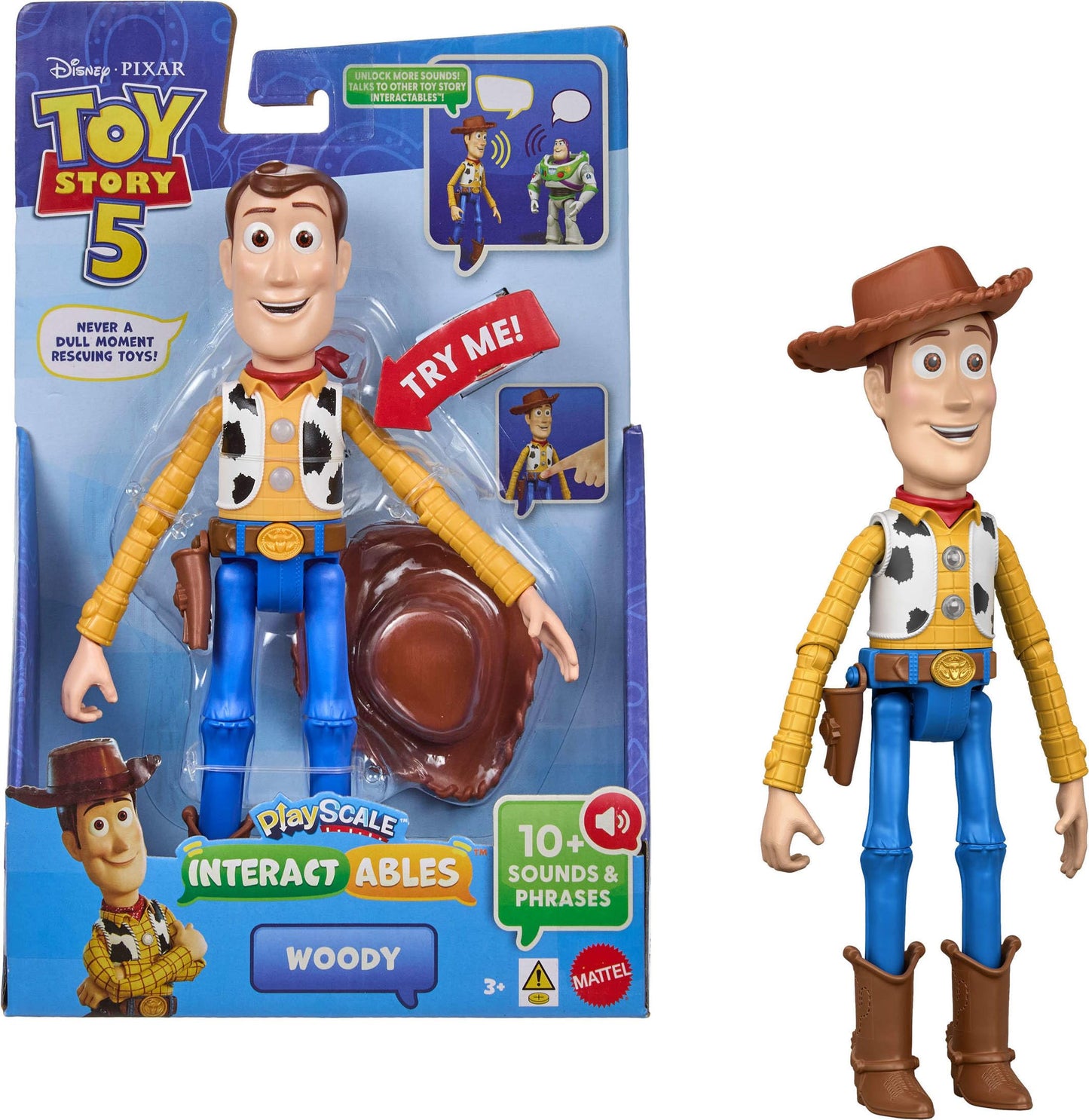 Hot Mattel Disney and Pixar Toy Story 5 Interactables Forky | 7-inch Playscale Talking Figure, Movie Phrases, Converses with Other Characters in the Line