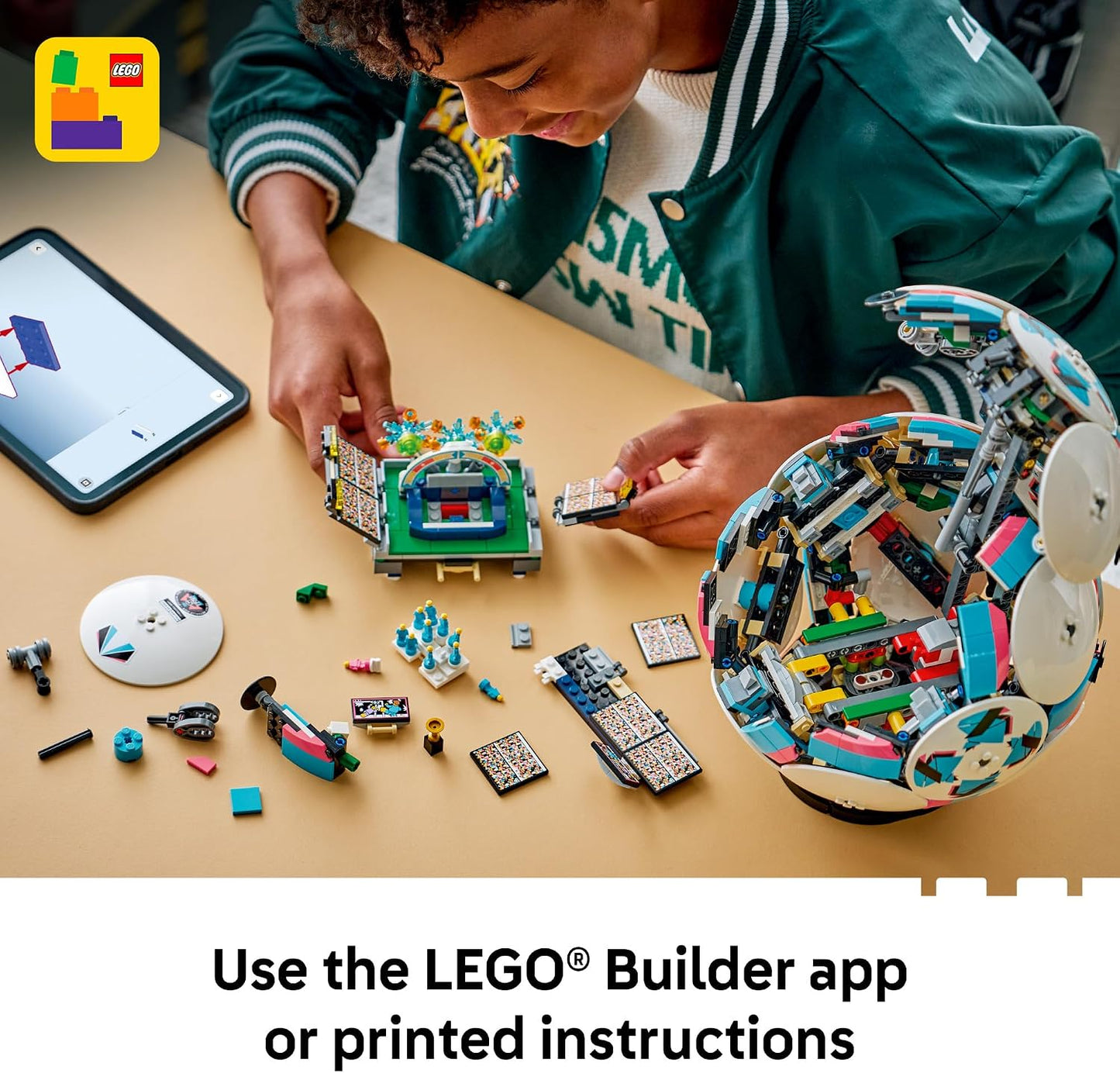 Hot LEGO Editions Soccer Ball - Building Toy for Kids - Collectible Sports Decor for Boys & Girls, Ages 10+ - Includes Micro Stadium - Gift for Birthdays - 43019