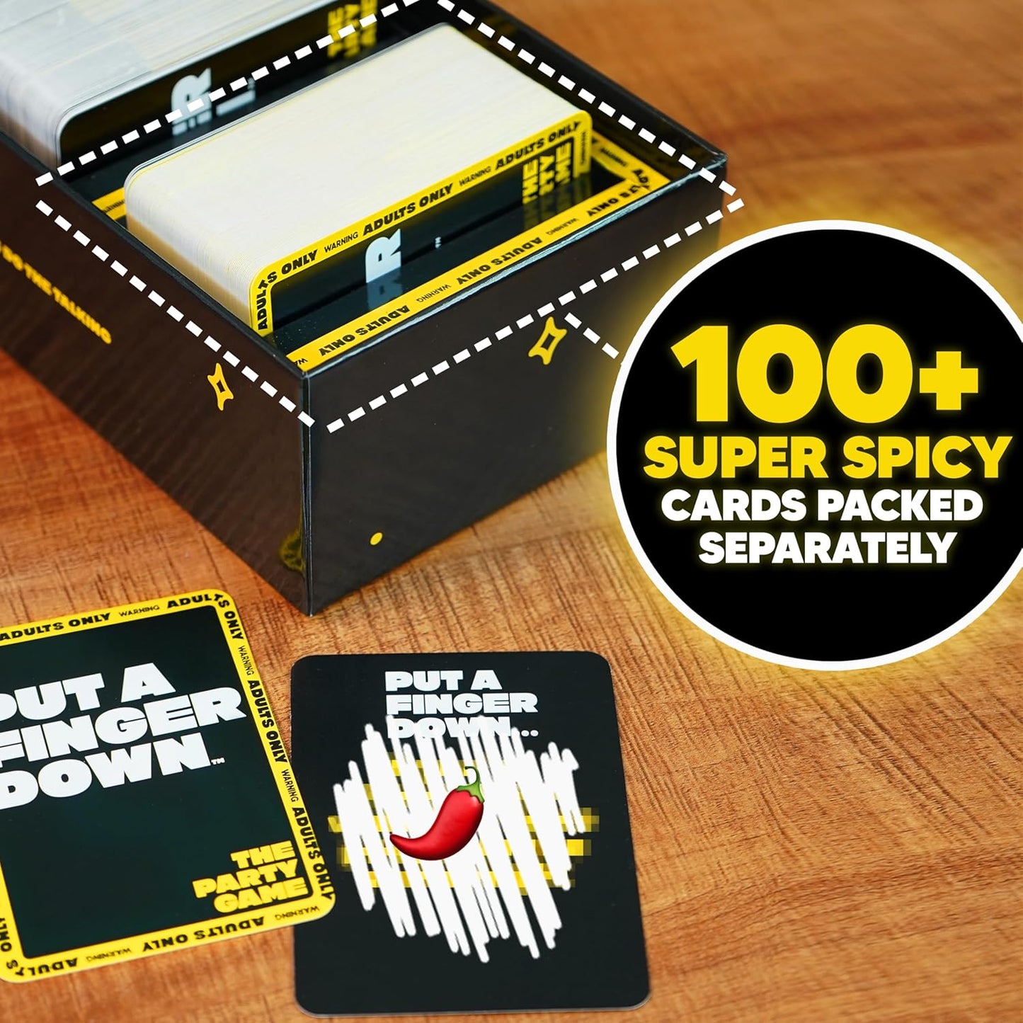 Hot Put A Finger Down - Hilarious Party Card Game, Game Night, Parties, Big and Small Groups | Fun Social Icebreaker with 400 Cards for 2+ Players