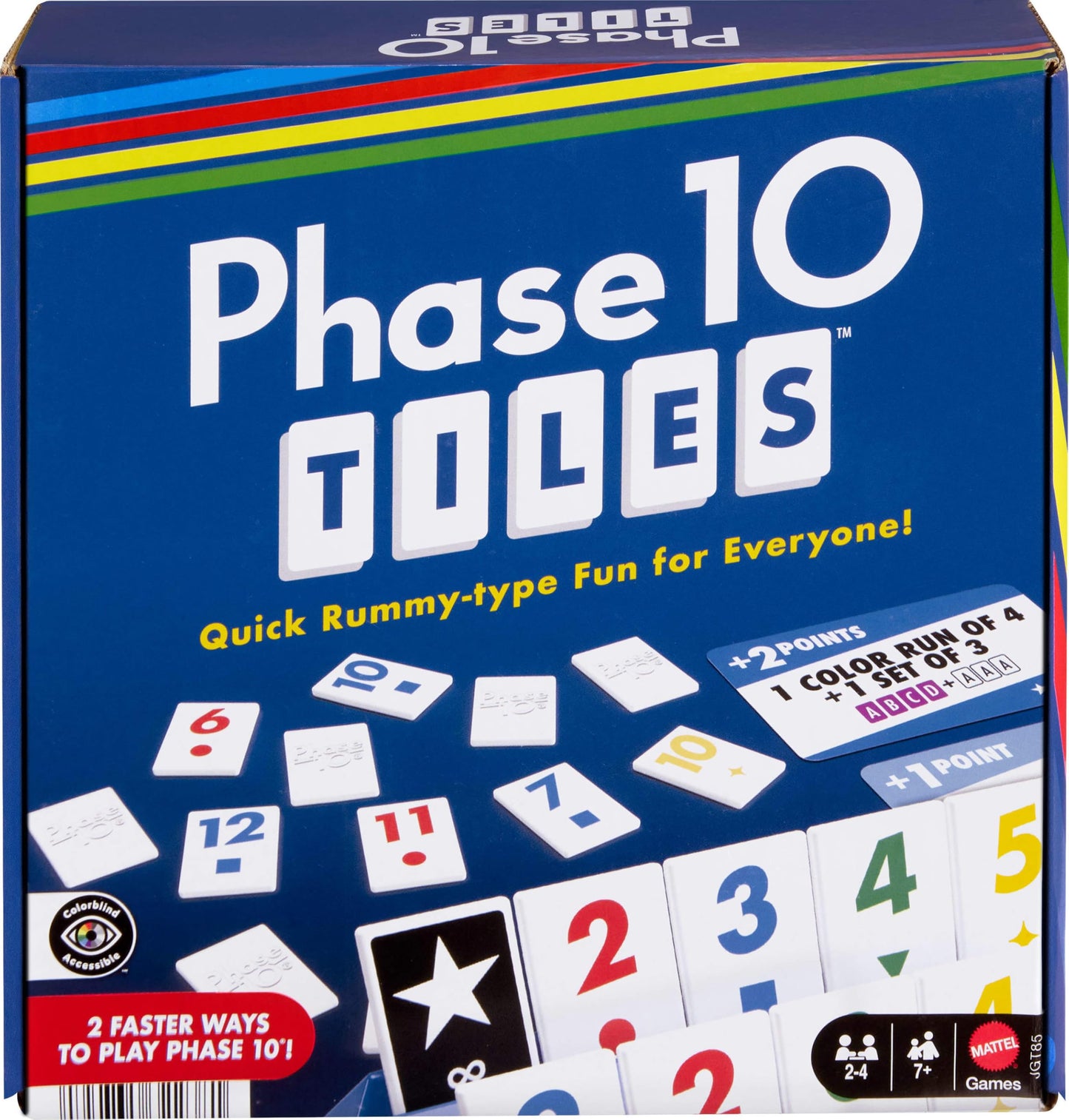 HotMattel Games Phase 10 Card Game in Storage Tin for Ages 7+