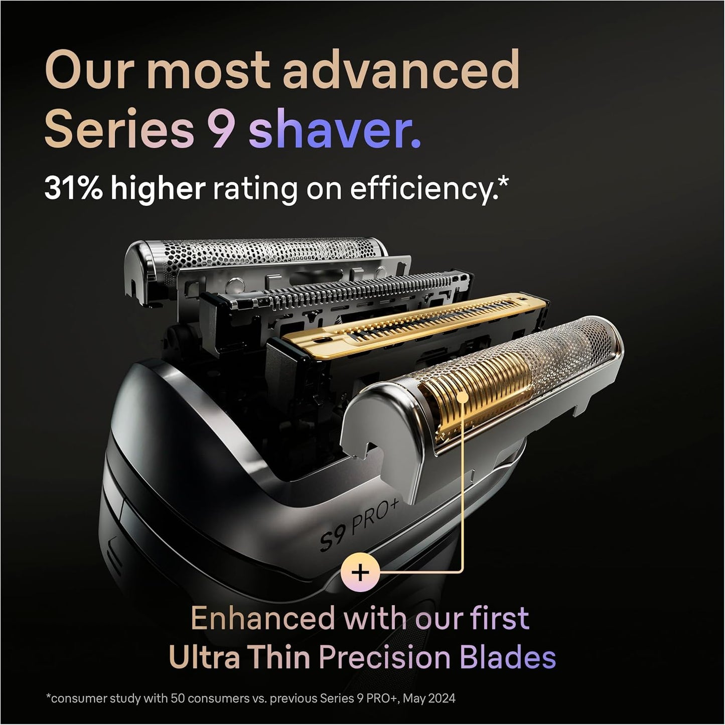 HotSeries 9 Men's Electric Shaver Head Original Replacement Blade, Silver 94M