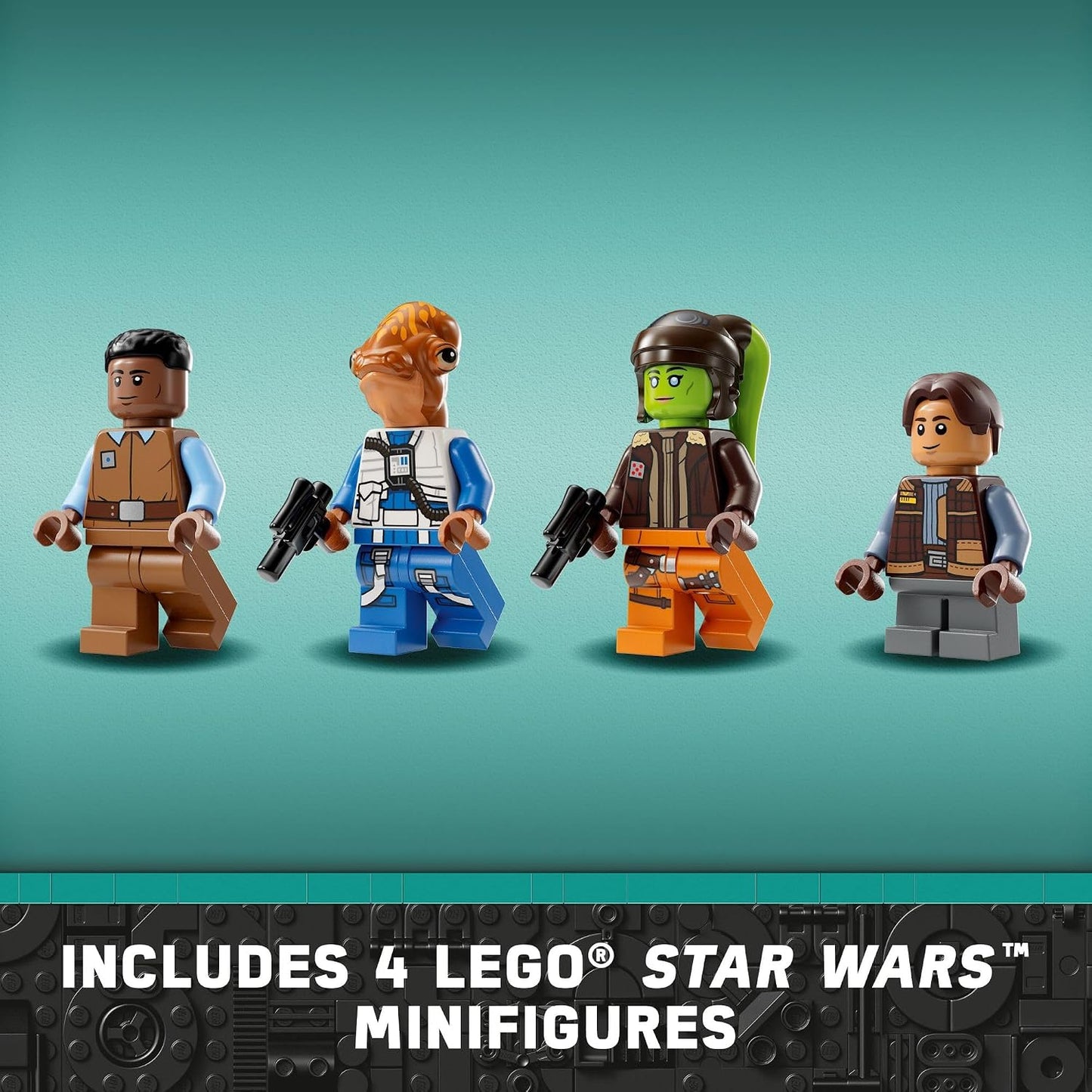 Hot LEGO Star Wars Ahsoka Ghost and Phantom II Spaceship Toy - Star Wars Building Toys Set for Kids, Boys & Girls, Ages 10+ - Gifts for Birthdays - 5 Minifigures - 75357