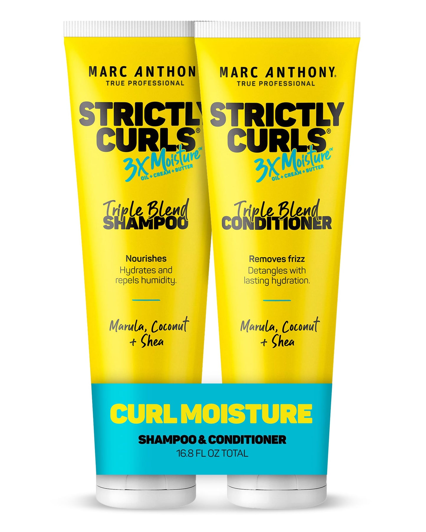 HotMarc Anthony Shampoo and Conditioner Gift Set, Grow Long Biotin - Anti-Frizz Deep Conditioner For Split Ends & Breakage - Vitamin E, Caffeine & Ginseng for Curly, Dry & Damaged Hair