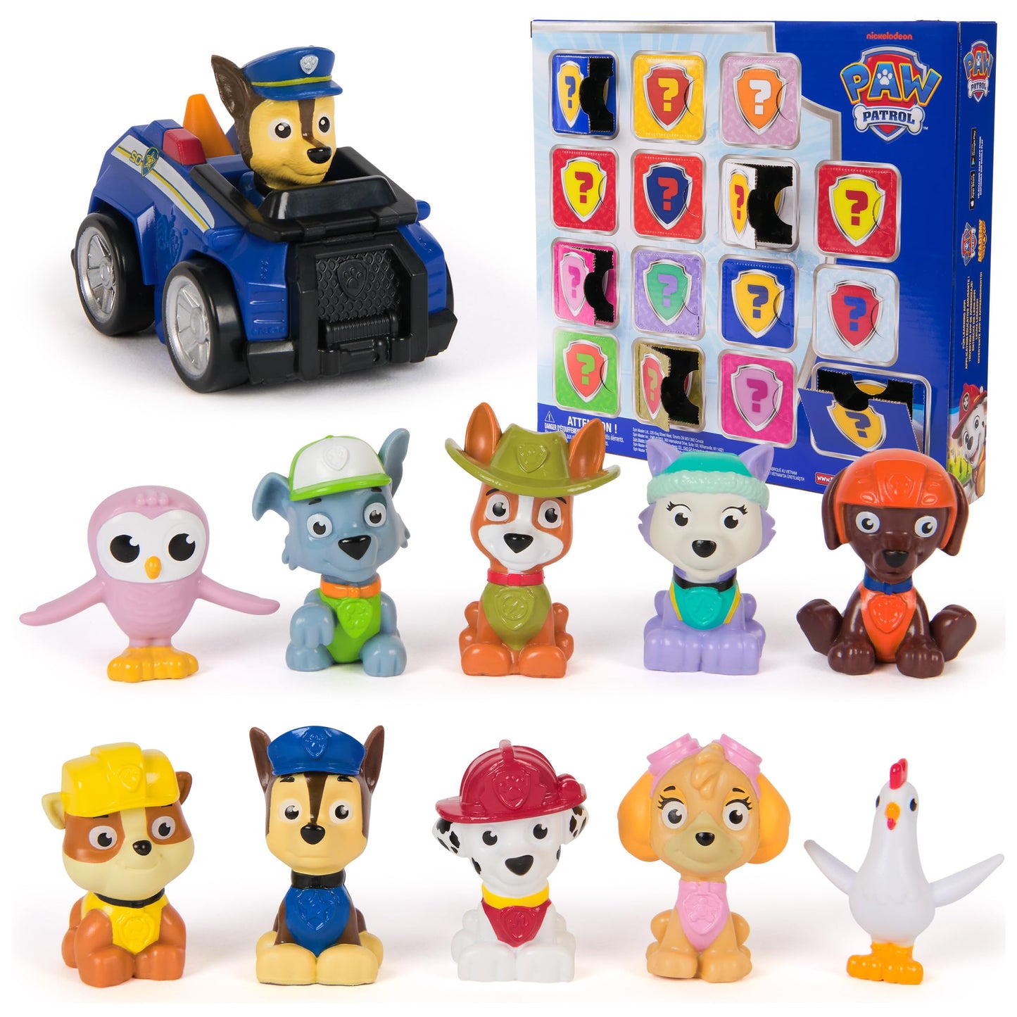 HotPaw Patrol Rewards Box Gift Pack, 8 Mini Figures, 2 Animal Figures, 4 Sticker Sheets & 1 Pup Squad Racer, Kids Toys for Boys & Girls Ages 3 and Up