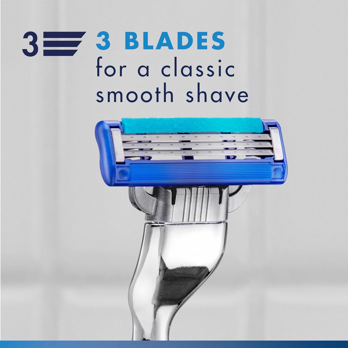 HotGillette Mach3 Turbo Razors for Men, 1 Handle, 4 Blade Refills
