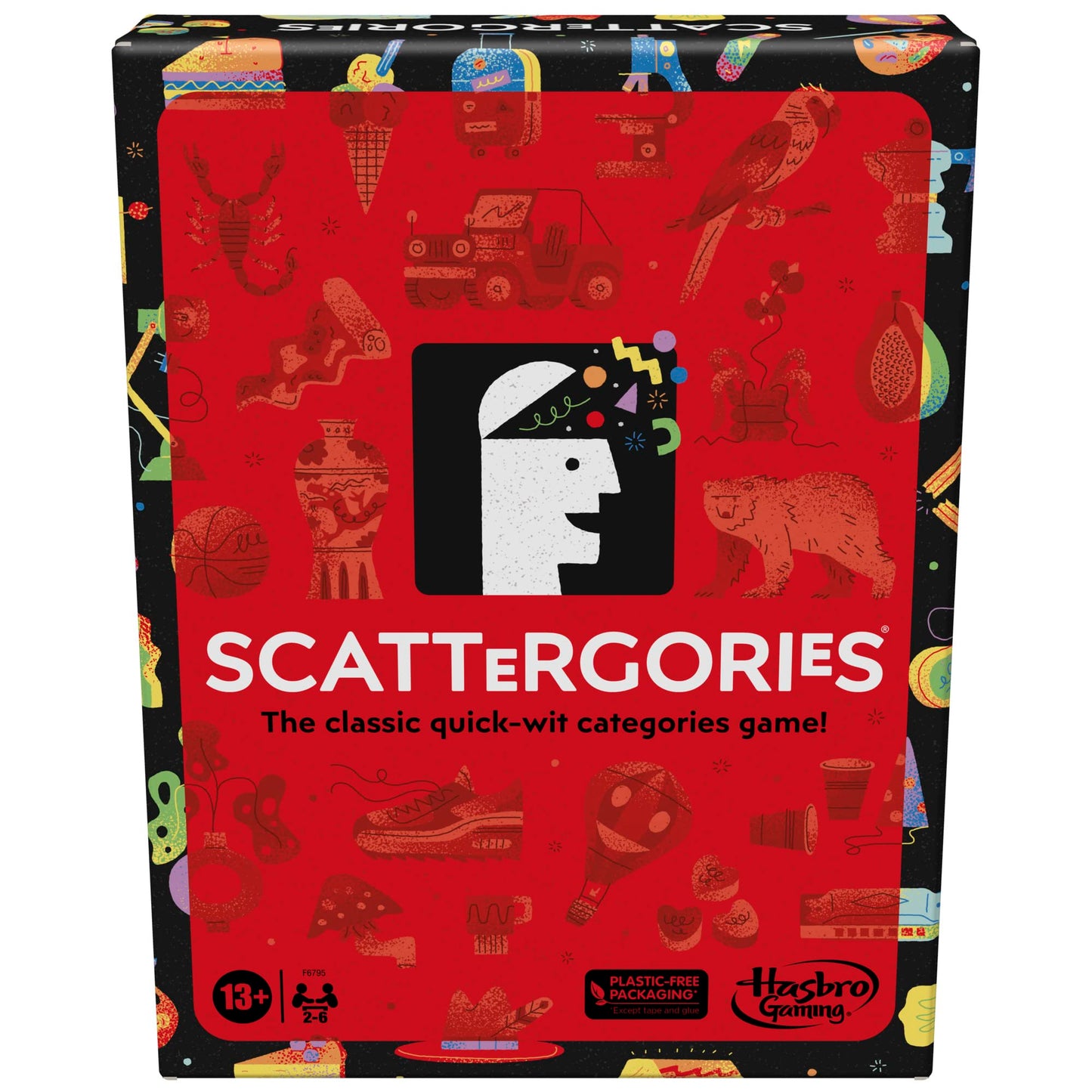 HotHasbro Gaming Scattergories Classic Game, Party Game for Adults and Teens Ages 13 and up, Board Game for 2+ Players