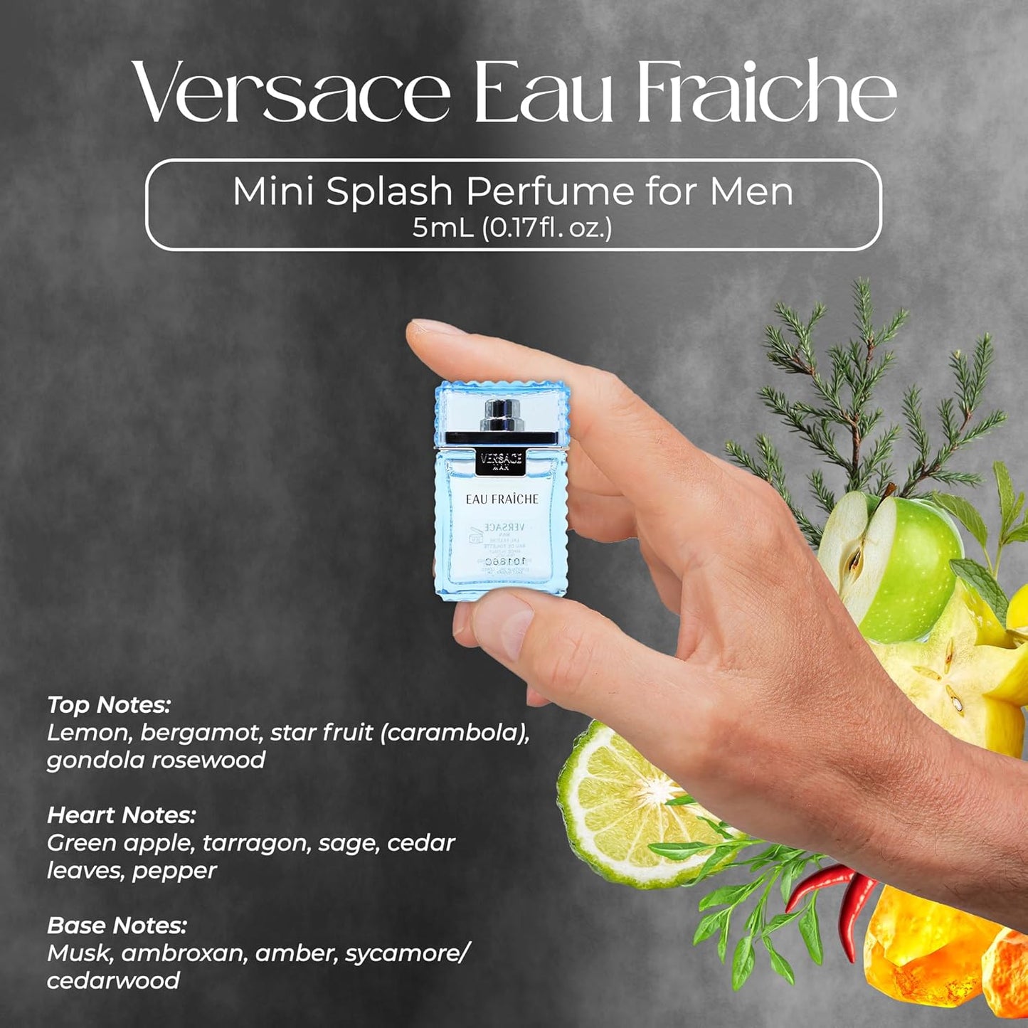 Hot Versace 4 Piece Mini Gift Set for Men | Includes Eros, Dylan Blue Pour Homme, Eau Fraiche, Eros Flame EDP, Mini Sampler Gift Set