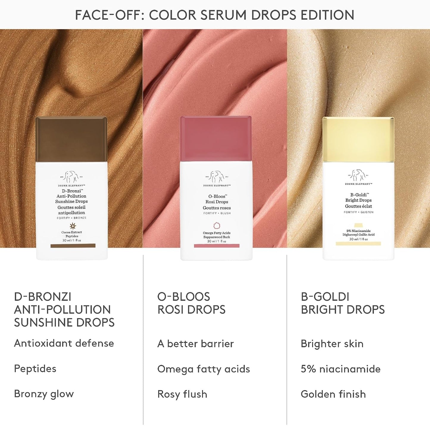 HotDrunk Elephant D-Bronzi Sunshine Drops - Bronzing Color Serum Drops - Clean Clinical Skincare - Cruelty-Free - Dermatologist-Tested - Free of Essential Oils, Silicones, and Fragrance