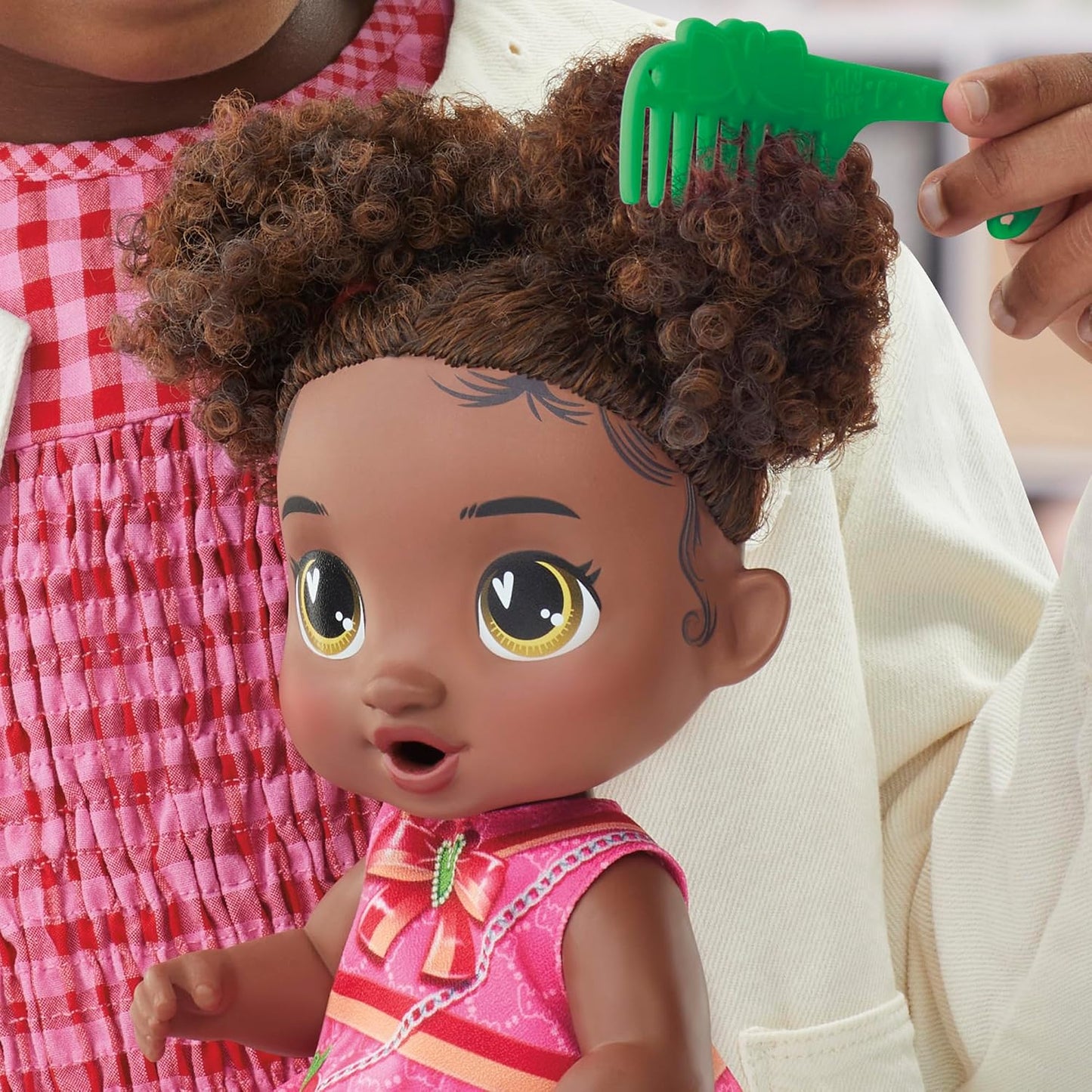 Hot Baby Alive Bubbly Tea Party Berry Boo Doll with Teapot Accessories, Black Hair, 11 Inches, Toys for 3 Year Old Girls and Boys & Up