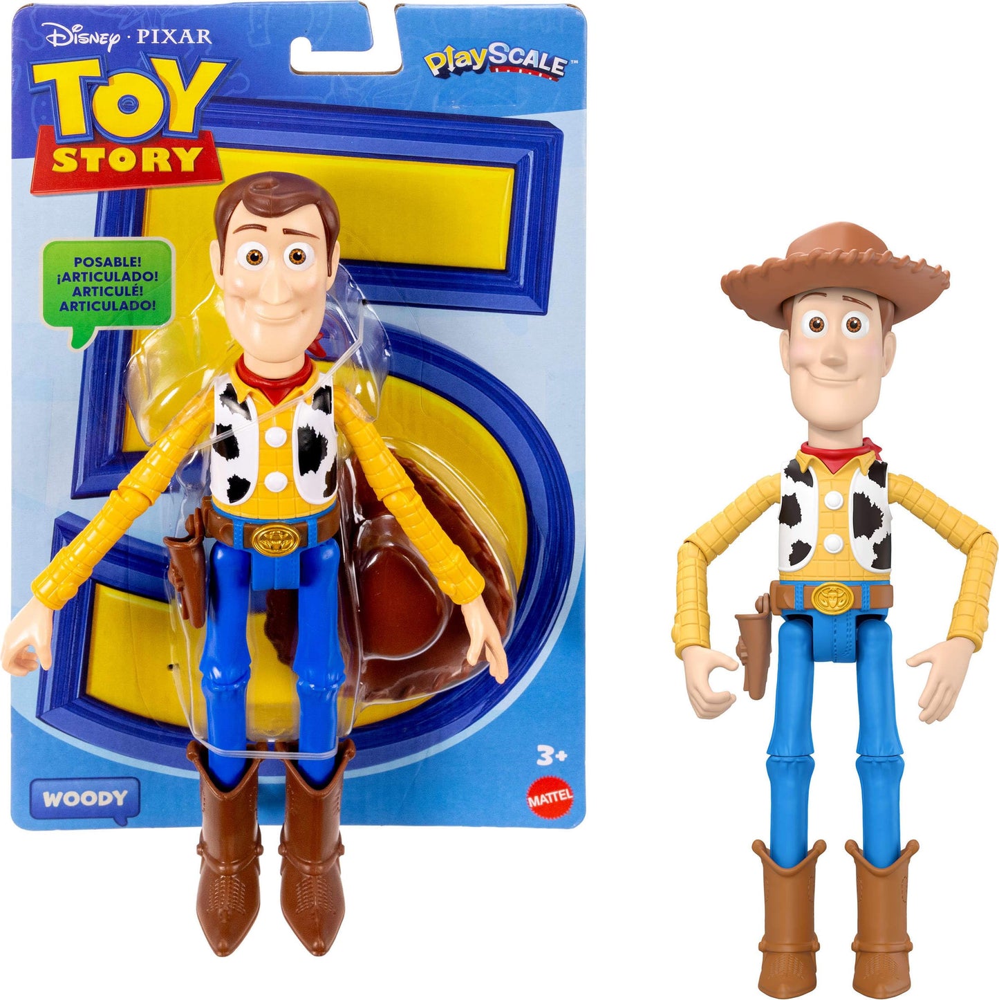 HotMattel Disney and Pixar Toy Story 5 Buzz Lightyear Action Figure | 7-inch Playscale, 1 Key Character, 8+ Posable Joints, Movie-Accurate Design