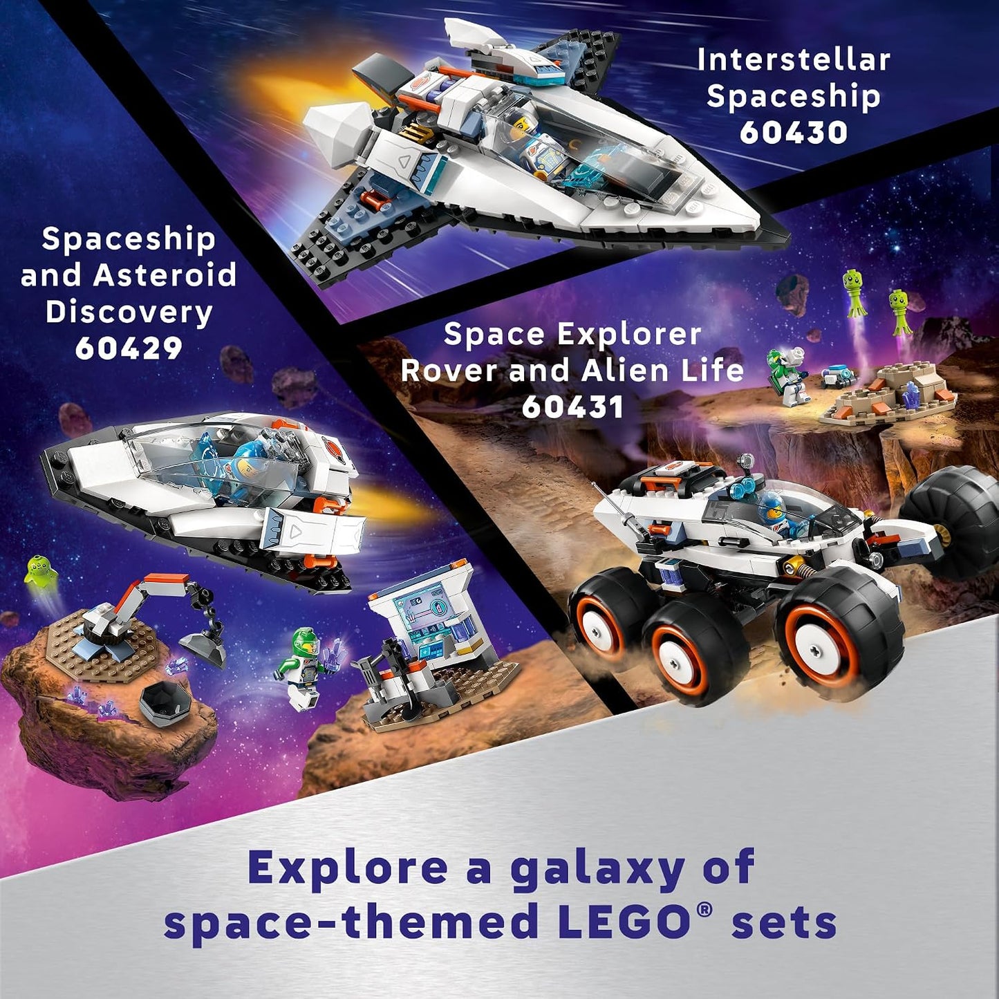 Hot LEGO City Interstellar Spaceship Toy for Kids, Creative Play Space Building Set with Spacecraft Model, Drone, and Astronaut Figure, Building Toy for Boys, Girls and Kids Ages 6 and Up, 60430