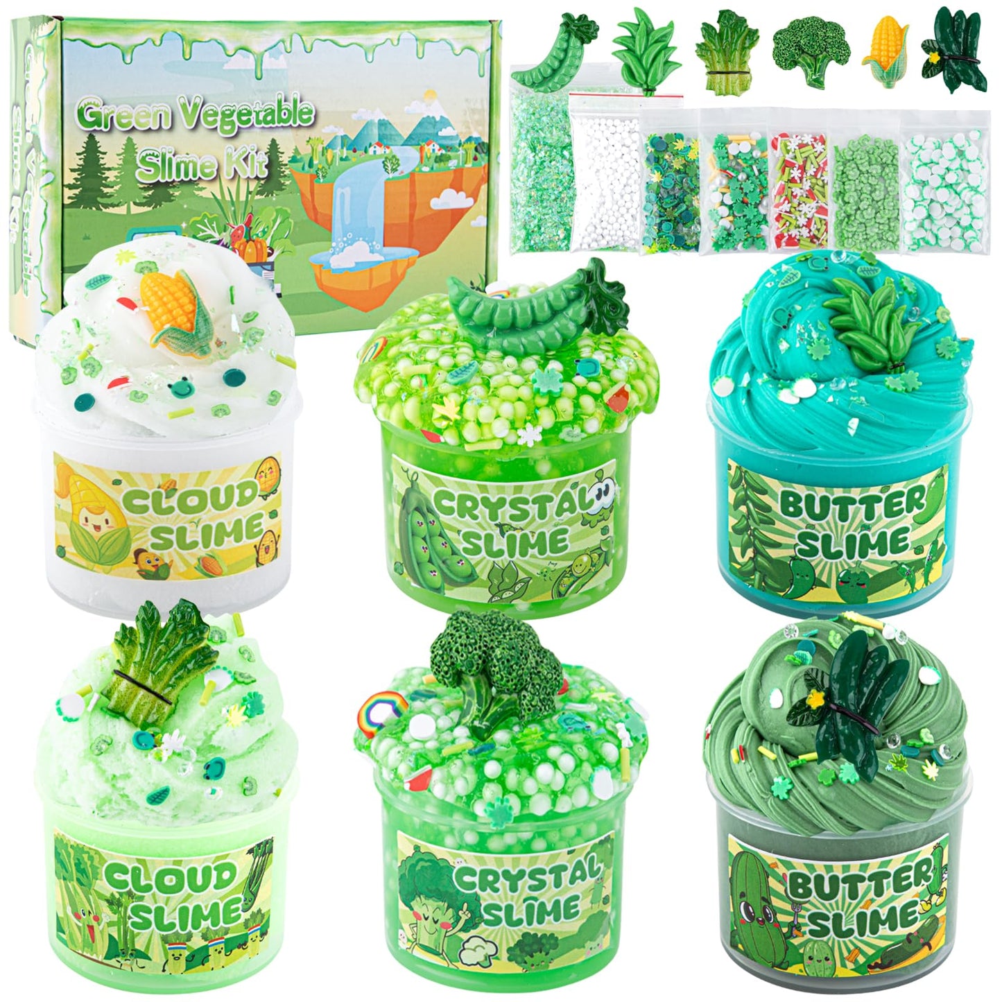 Hot6 Pack Slimes, Pink Slime Kids, Cloud Slime kit for Girls Ages 8-12, Toys for Girls and Boys, for Kids Slime Set Party kit Goodie Bag Stuffers, 4 5 6 7 8 9 10 Year Old Girl Birthday Gift Cute Stuff