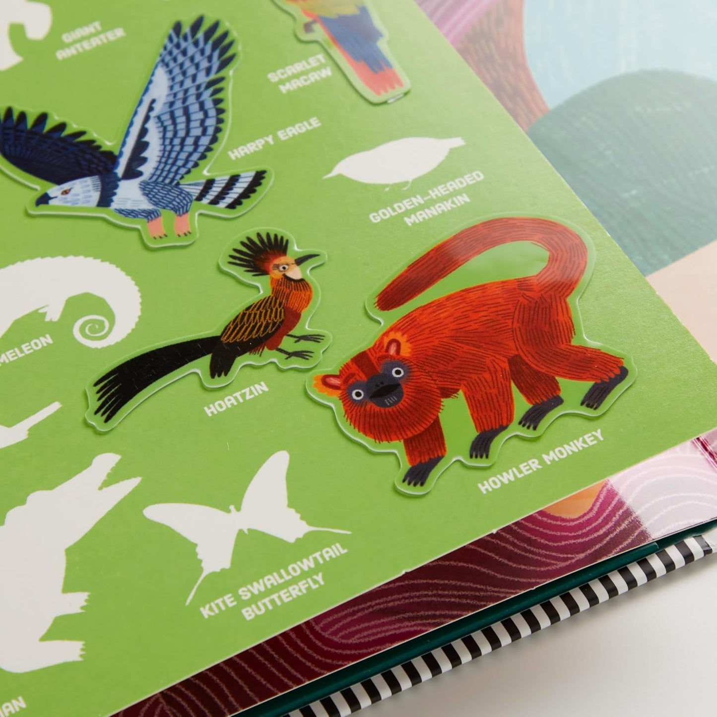 Hot Mudpuppy Rainforest- Sticker Play Reusable Activity Kit Featuring Fun Illustrations of Rainforest Animals for Children Ages 3 and Up