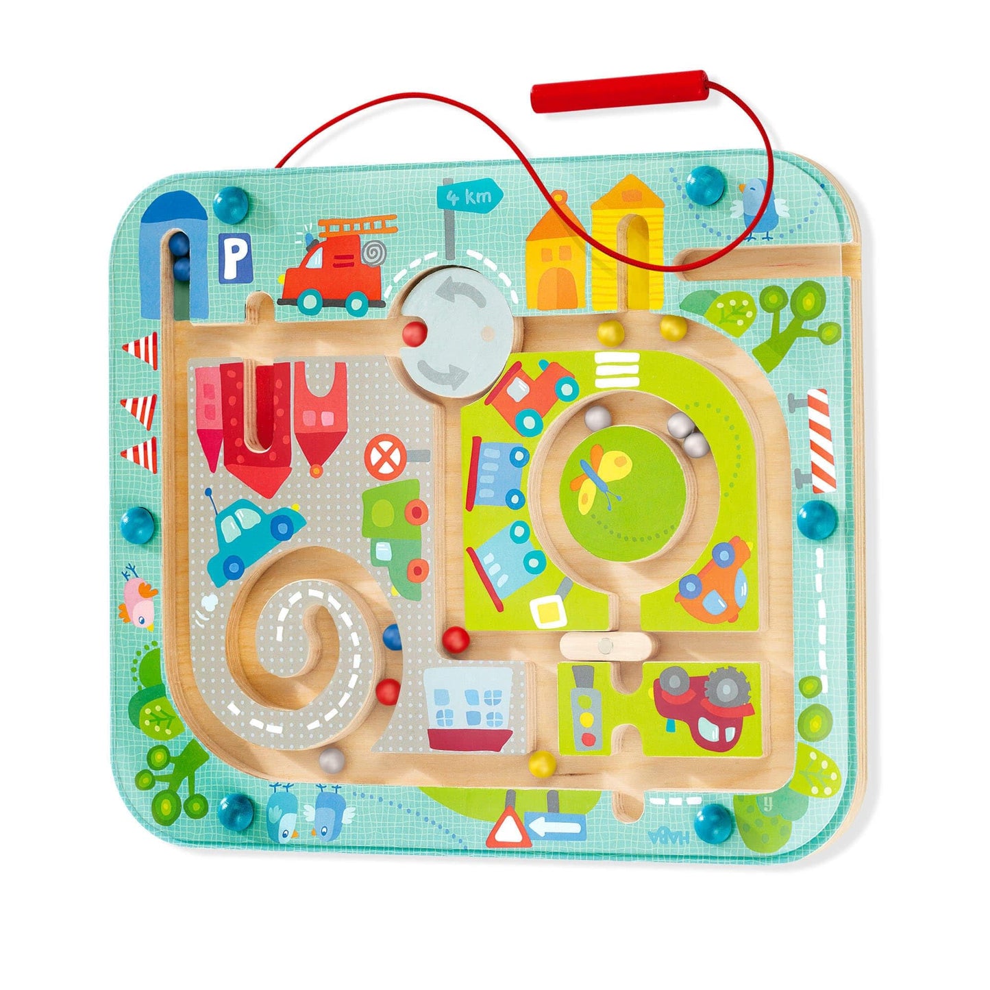 Hot HABA Town Maze Magnetic Busy Board & Travel Toy for Toddlers Ages 2 & Up | Magnetic maze travel activity for toddlers that builds fine motor skills, focus and screen-free learning on the go.