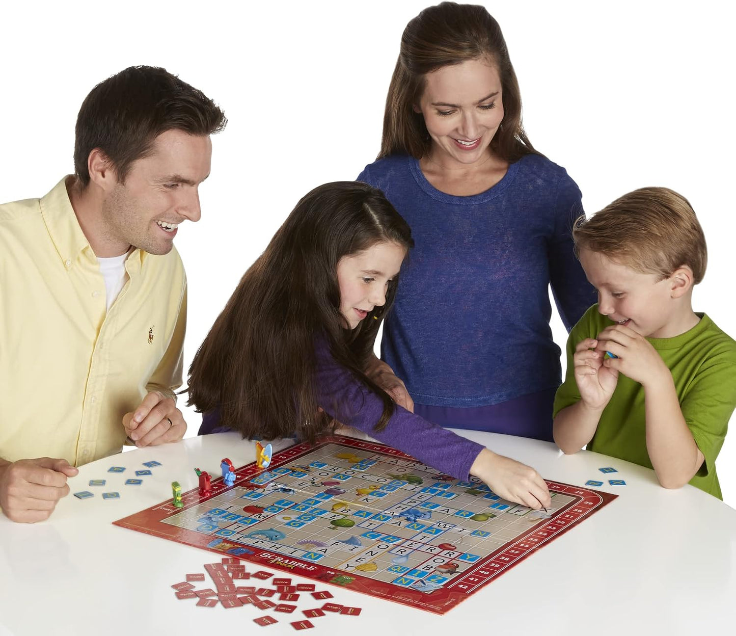 Hot Hasbro Gaming Scrabble Junior Board Game | 2-4 Players | Family Educational Word Games for Kids | Back to School Gifts for Classroom | Ages 5+