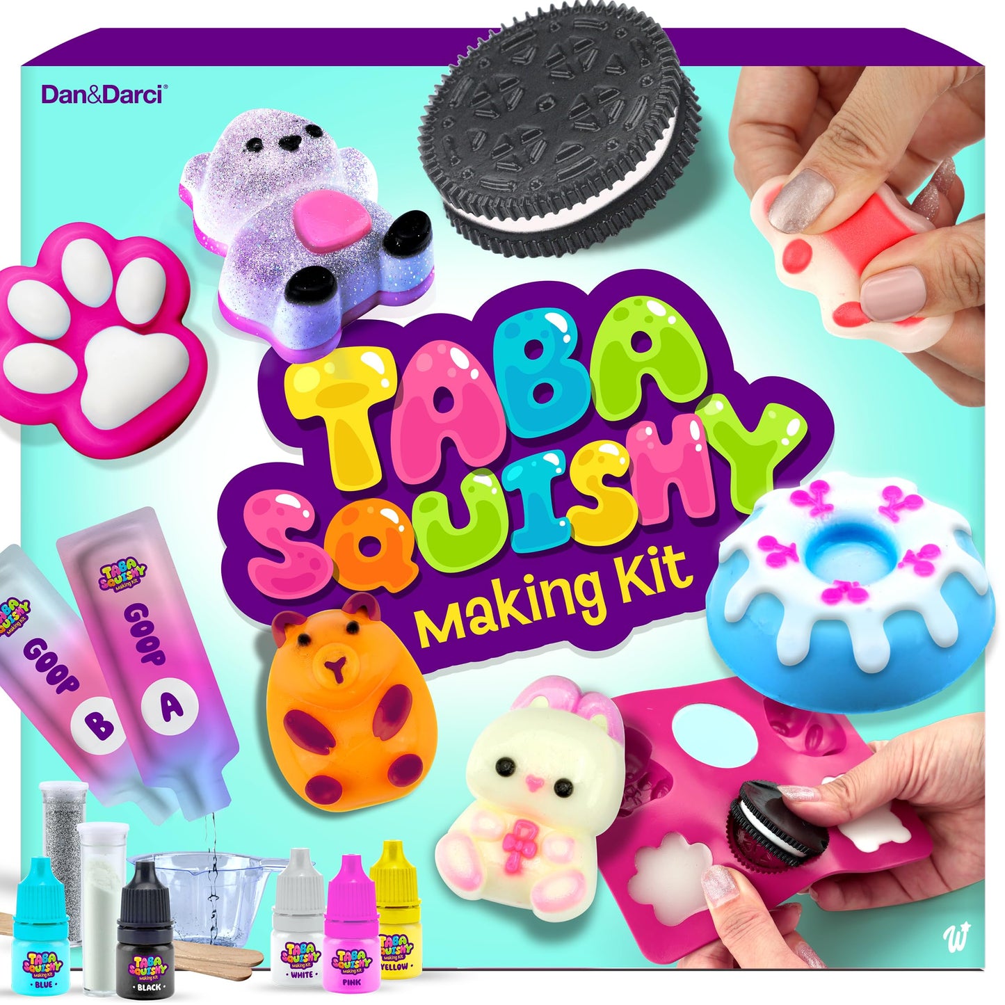 HotTaba Squishy Making Kit for Kids - Gifts for Girls - Kids Crafts - 6 7 8 9 10 11 12 Year Old Girl Birthday Gift - Squishies Craft Kits - Arts and Crafts for Kid for 8-12 - Toys for Girls