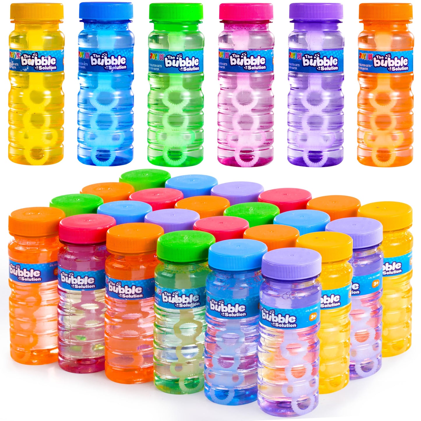 Hot JOYIN Bubble Bottles 6 PCS (4oz Solution), Bubbles for Toddlers, Blow Bubbles Solution Wand Bulk for Party Favors for Kids, Toddler Summer Outdoor Toys Gift for Kids (6)