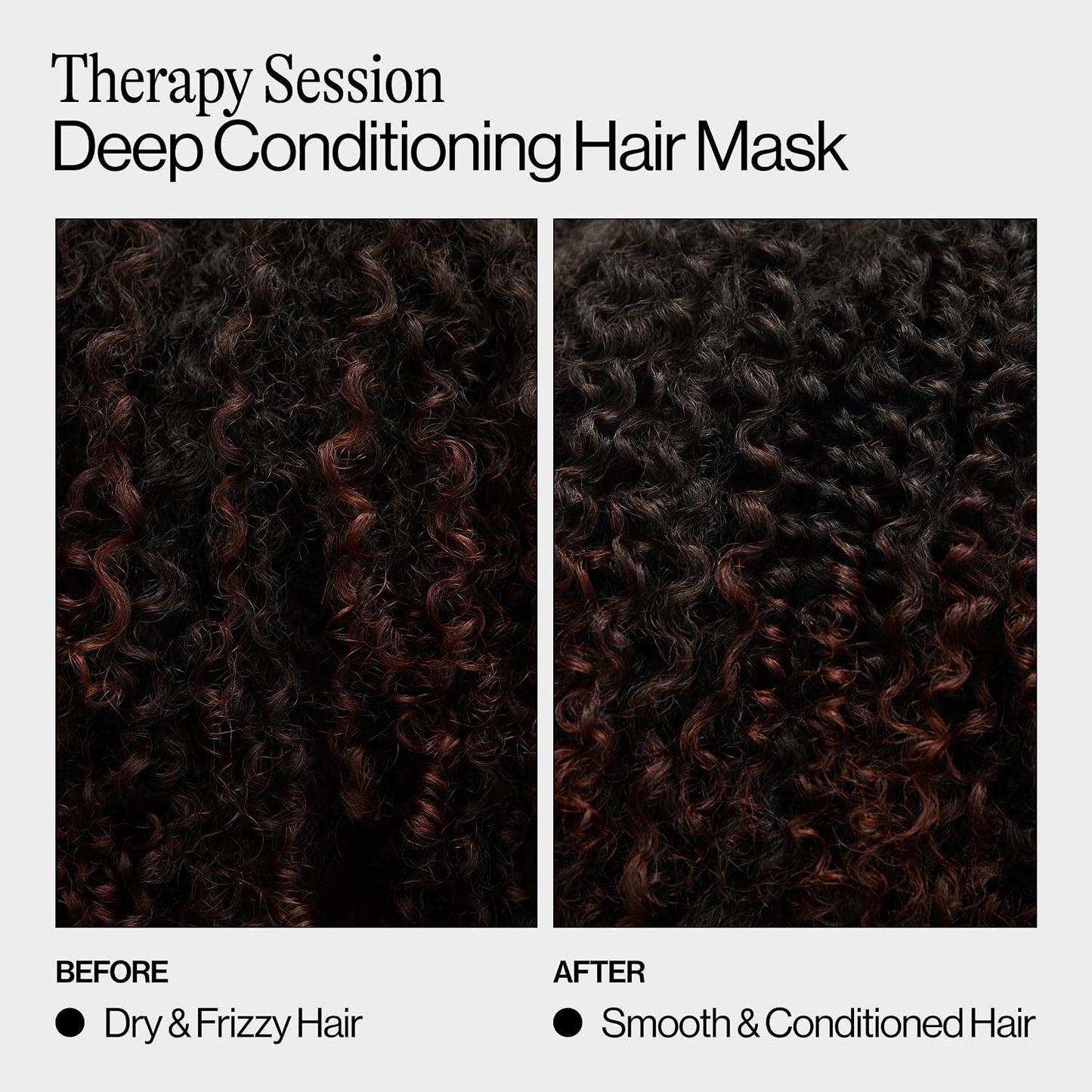 HotEva NYC Therapy Session Deep Conditioning Hair Mask with Vegan Protein, Jojoba Oil + Argan Oil - Hydrate, Soften + Repair Hair Strength - Sulfate Free - Warm Vanilla Scent - 13.5 fl oz