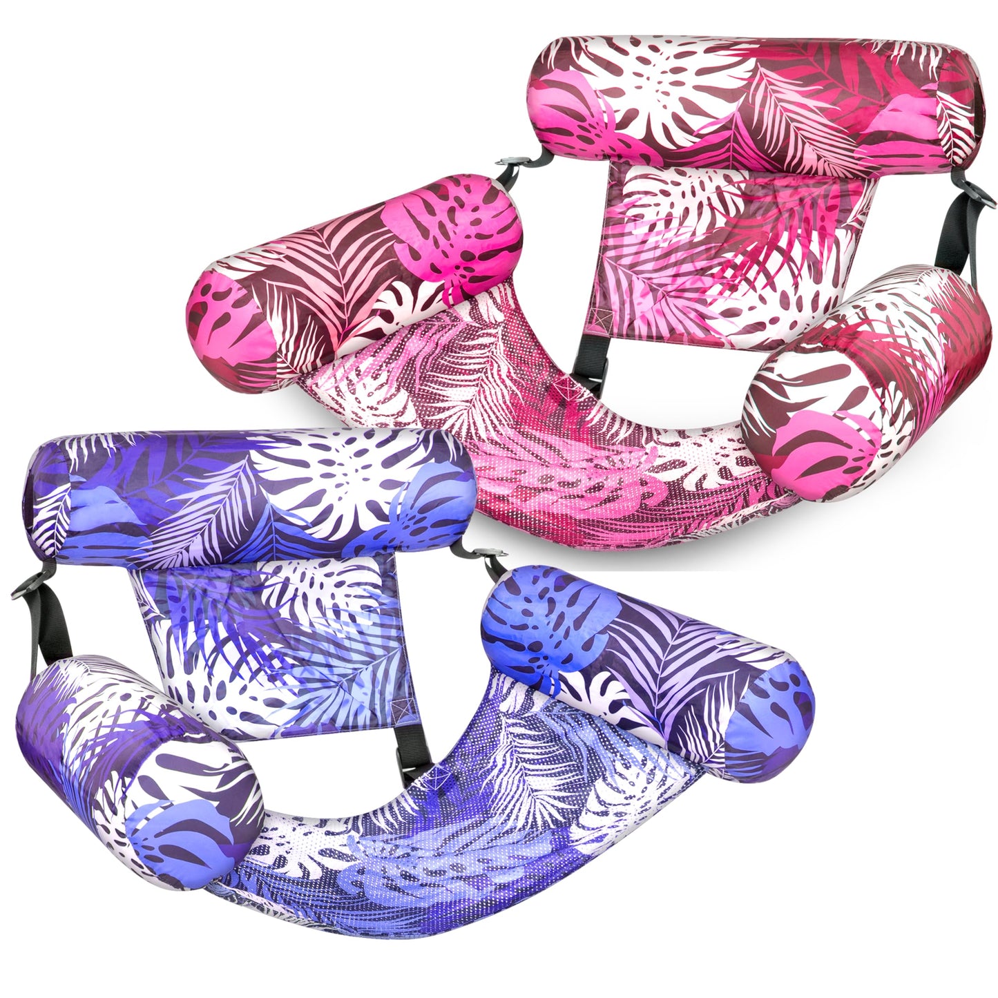 Hot SLOOSH Inflatable Pool Floats Adult,2 Packs Floating Lounge Chairs,Blow up Pool Noodles for Adult Heavy Duty,Floating Chair for Party Summer Water Beach Lake Fun