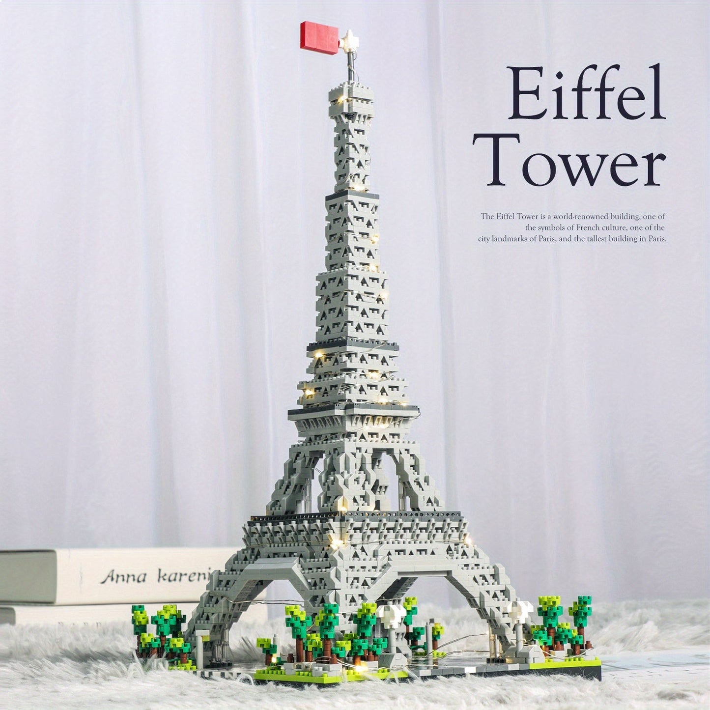 Architecture Paris Eiffel Tower Micro Blocks Set, liniBricks, 3D Puzzle Toy, Educational Toys To Explore WorldArchitecture, Building Blocks